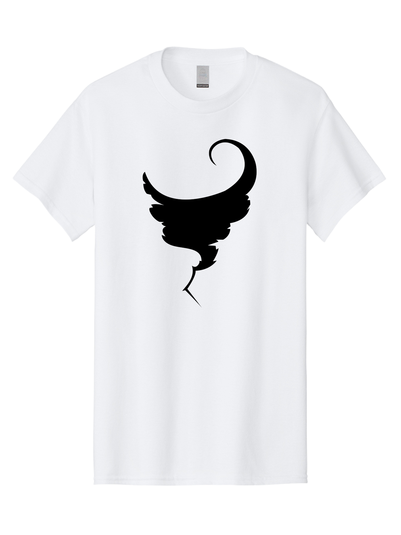 Black-Feather-Silhouette Men'S Graphic Tee, 100% Cotton, Comfortable Casual Summer Wear, Machine Washable, Feather Icon, Black Silhouette, Majestic Wing, Elegant Design, Symbolic Imagery, Minimalist Art, Stylized Feather, Modern Graphic Aab206 29