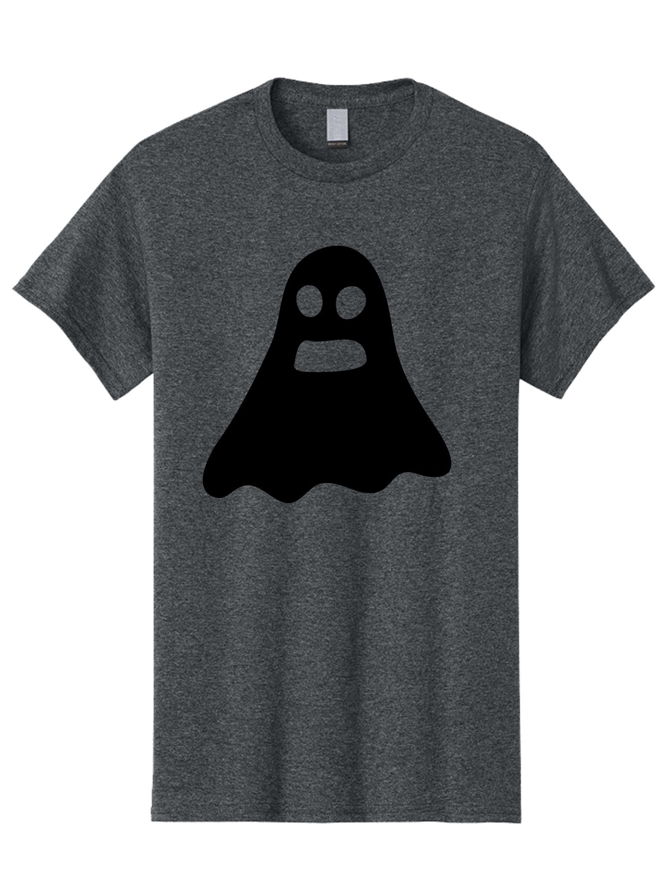 Ghost Men'S Graphic Tee, 100% Cotton, Comfortable Casual Summer Wear, Machine Washable, Ghost Character, Cartoon Style, Spooky Atmosphere, Simple Design, Bold Silhouette, Creepy Face, Halloween Theme, Paranormal Activity Aab218 7