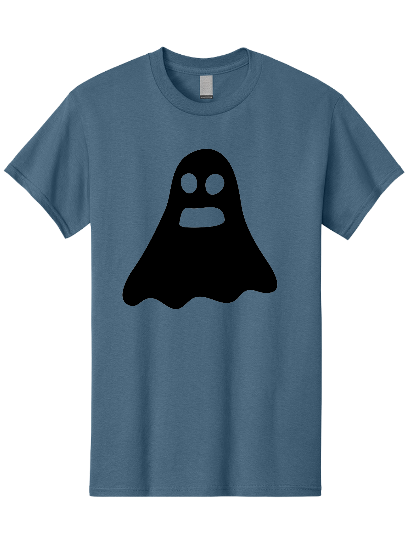 Ghost Men'S Graphic Tee, 100% Cotton, Comfortable Casual Summer Wear, Machine Washable, Ghost Character, Cartoon Style, Spooky Atmosphere, Simple Design, Bold Silhouette, Creepy Face, Halloween Theme, Paranormal Activity Aab218 11