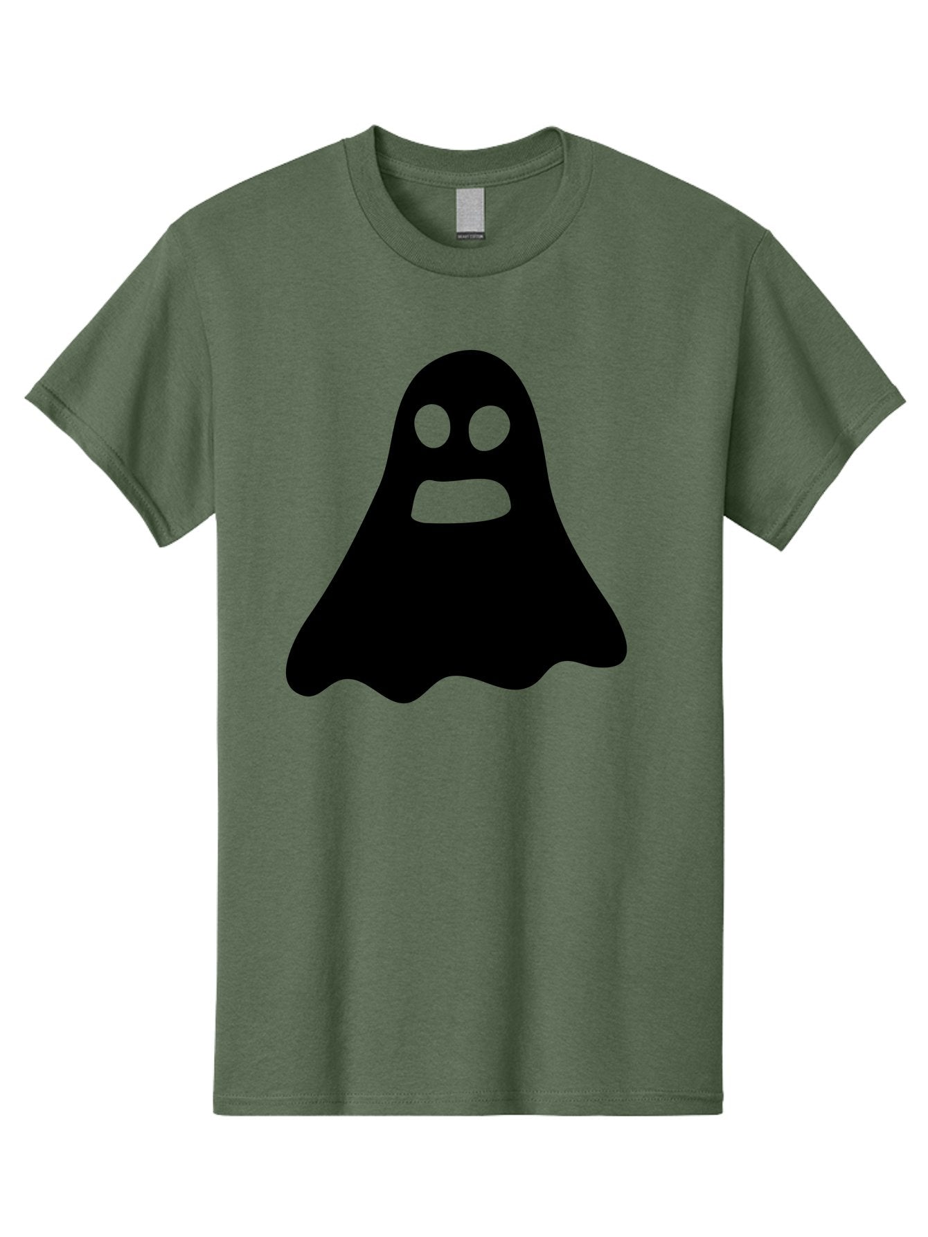 Ghost Men'S Graphic Tee, 100% Cotton, Comfortable Casual Summer Wear, Machine Washable, Ghost Character, Cartoon Style, Spooky Atmosphere, Simple Design, Bold Silhouette, Creepy Face, Halloween Theme, Paranormal Activity Aab218 11