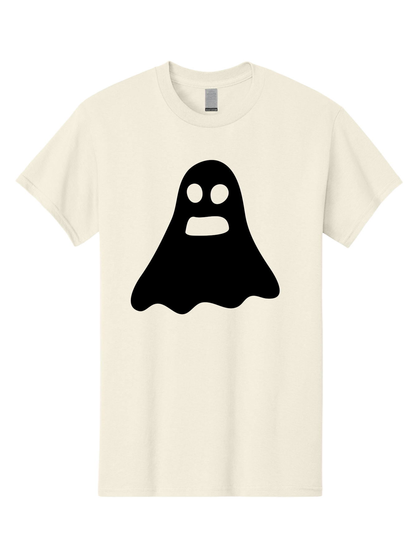Ghost Men'S Graphic Tee, 100% Cotton, Comfortable Casual Summer Wear, Machine Washable, Ghost Character, Cartoon Style, Spooky Atmosphere, Simple Design, Bold Silhouette, Creepy Face, Halloween Theme, Paranormal Activity Aab218 17
