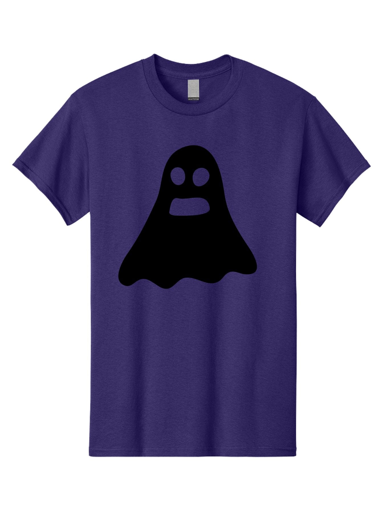 Ghost Men'S Graphic Tee, 100% Cotton, Comfortable Casual Summer Wear, Machine Washable, Ghost Character, Cartoon Style, Spooky Atmosphere, Simple Design, Bold Silhouette, Creepy Face, Halloween Theme, Paranormal Activity Aab218 6