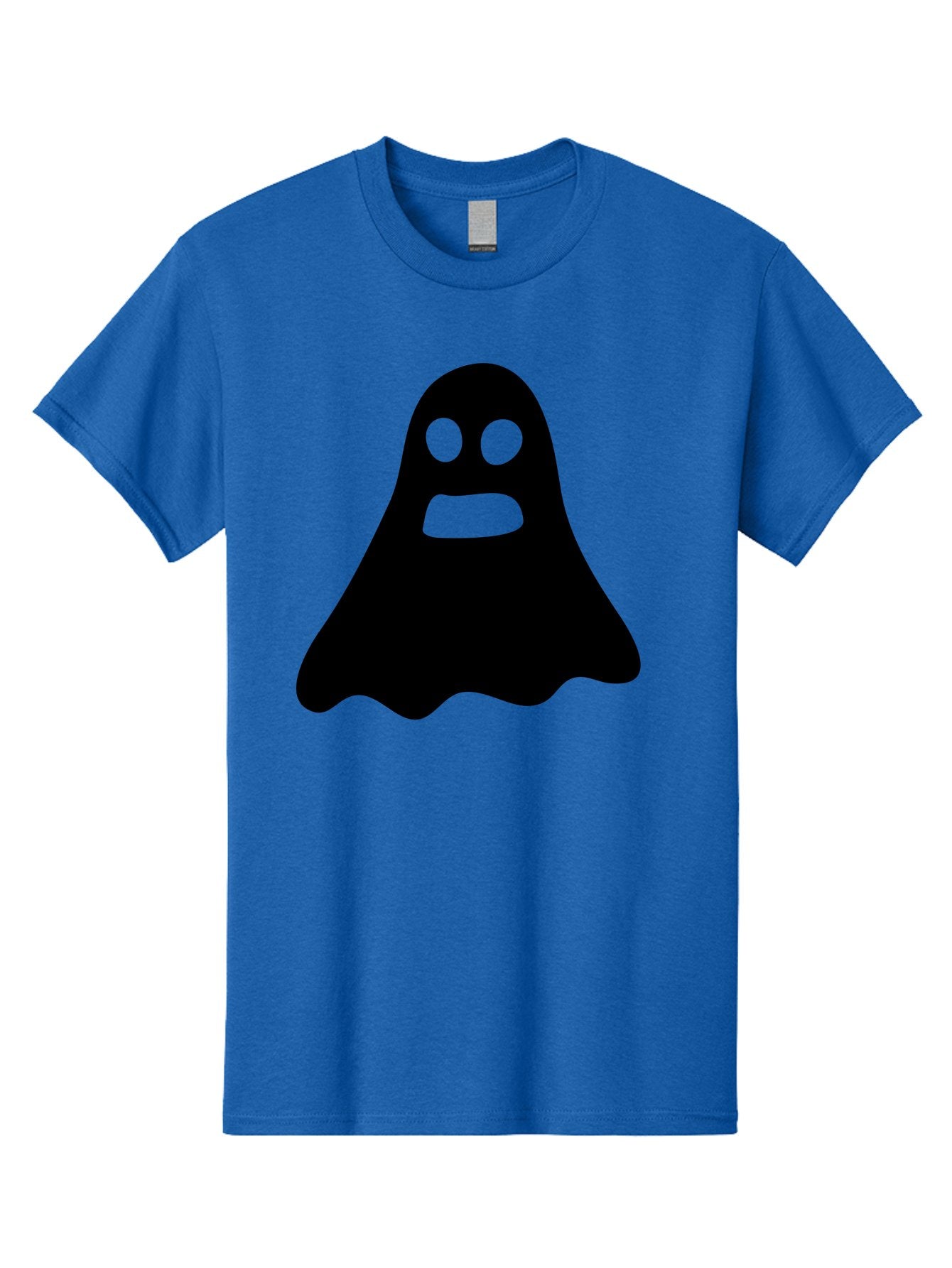 Ghost Men'S Graphic Tee, 100% Cotton, Comfortable Casual Summer Wear, Machine Washable, Ghost Character, Cartoon Style, Spooky Atmosphere, Simple Design, Bold Silhouette, Creepy Face, Halloween Theme, Paranormal Activity Aab218 8