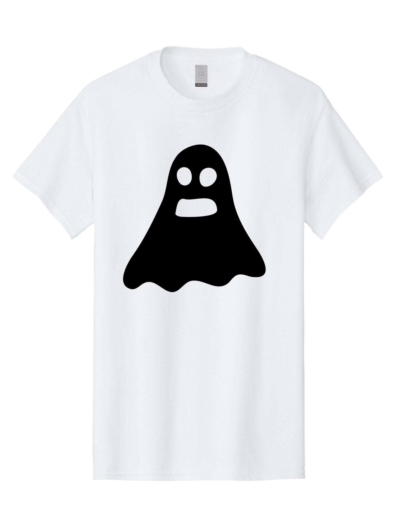 Ghost Men'S Graphic Tee, 100% Cotton, Comfortable Casual Summer Wear, Machine Washable, Ghost Character, Cartoon Style, Spooky Atmosphere, Simple Design, Bold Silhouette, Creepy Face, Halloween Theme, Paranormal Activity Aab218 14