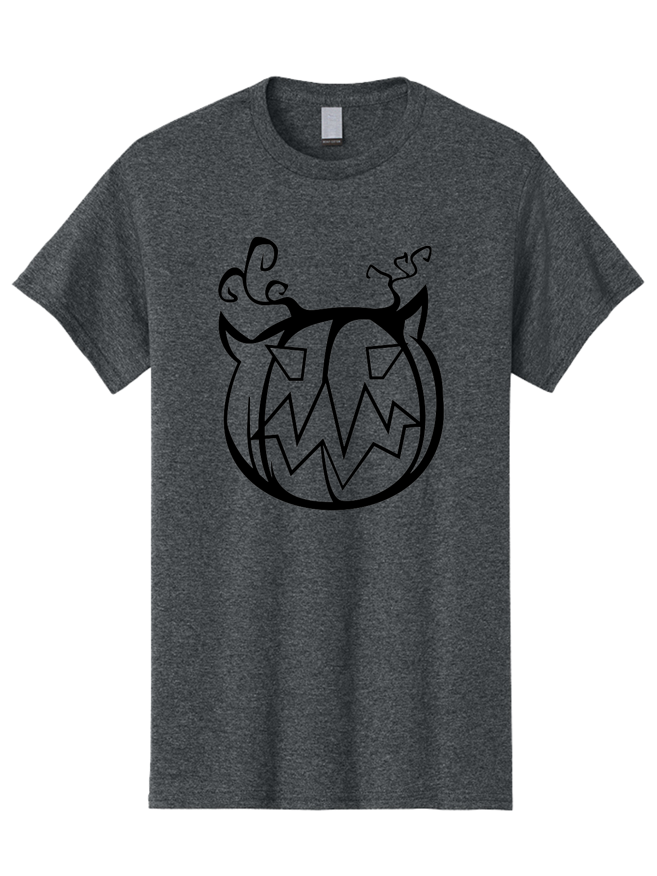 Jack-O-Lantern-1 Men'S Graphic Tee, 100% Cotton, Comfortable Casual Summer Wear, Machine Washable, Halloween Pumpkin, Jack O Lantern, Spooky Face, Cartoon Illustration, Creepy Eyes, Fall Season, Autumn Decor, Festive Design, Black Outline Aab228 7