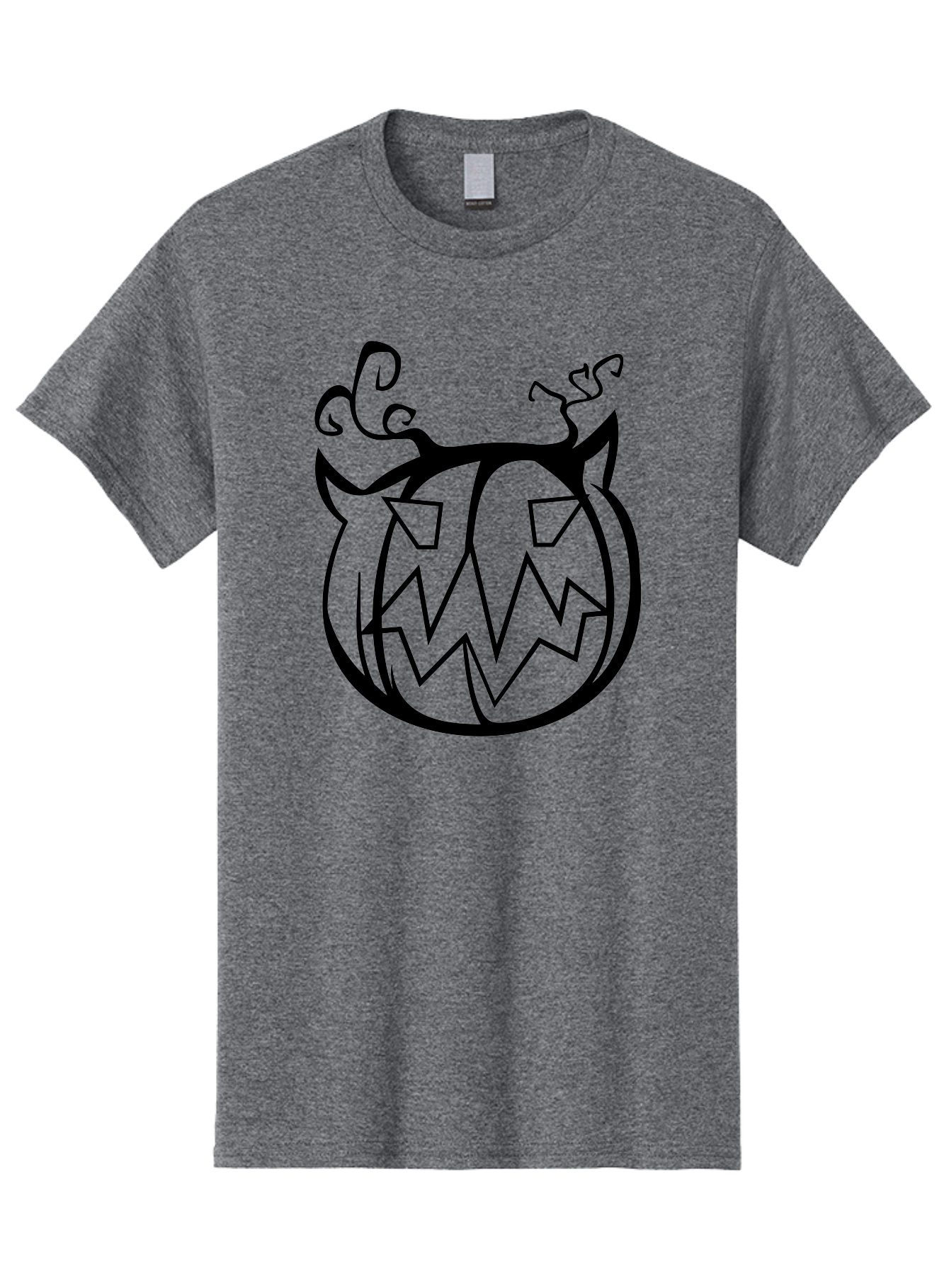 Jack-O-Lantern-1 Men'S Graphic Tee, 100% Cotton, Comfortable Casual Summer Wear, Machine Washable, Halloween Pumpkin, Jack O Lantern, Spooky Face, Cartoon Illustration, Creepy Eyes, Fall Season, Autumn Decor, Festive Design, Black Outline Aab228 9