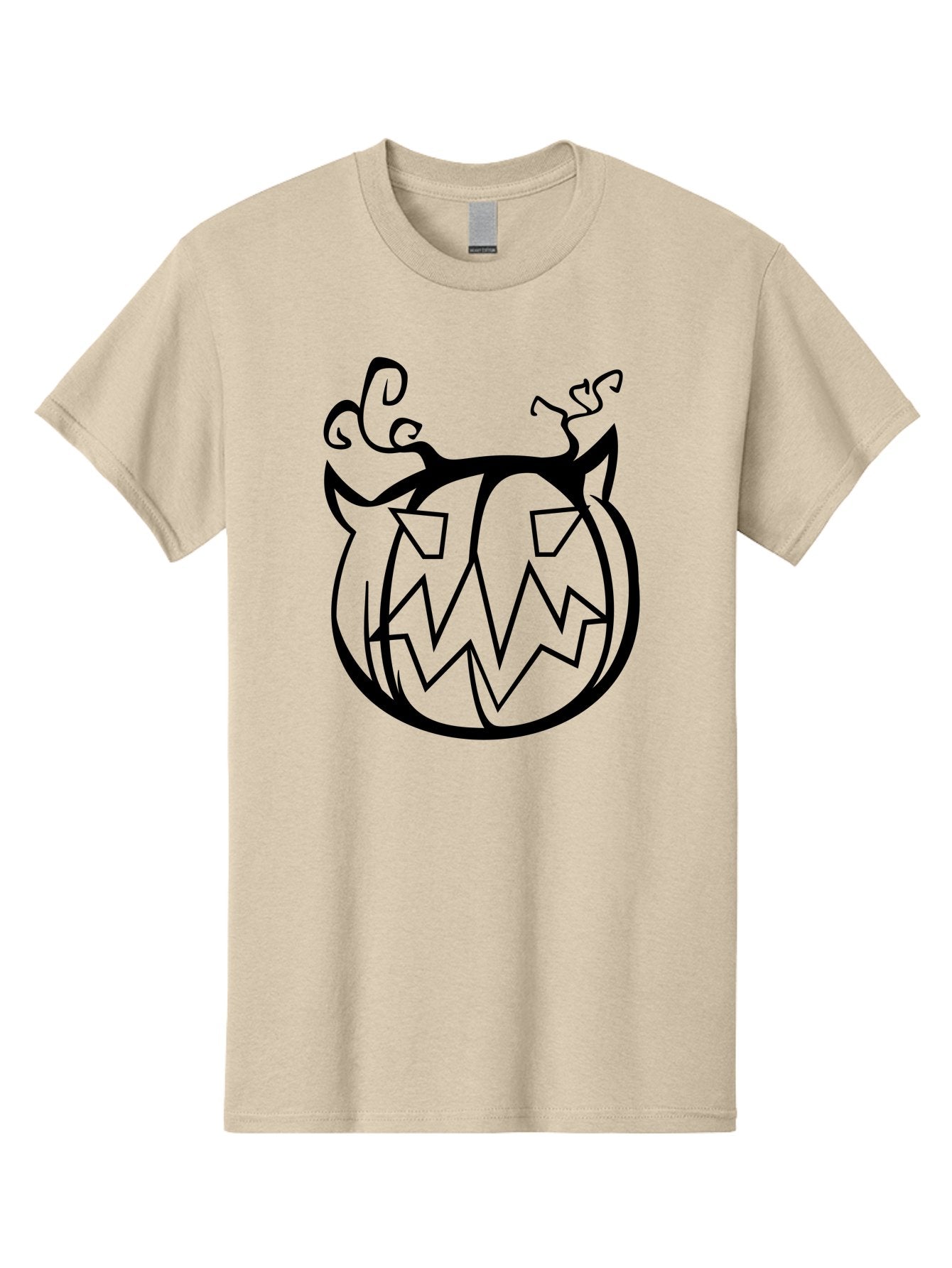 Jack-O-Lantern-1 Men'S Graphic Tee, 100% Cotton, Comfortable Casual Summer Wear, Machine Washable, Halloween Pumpkin, Jack O Lantern, Spooky Face, Cartoon Illustration, Creepy Eyes, Fall Season, Autumn Decor, Festive Design, Black Outline Aab228 10