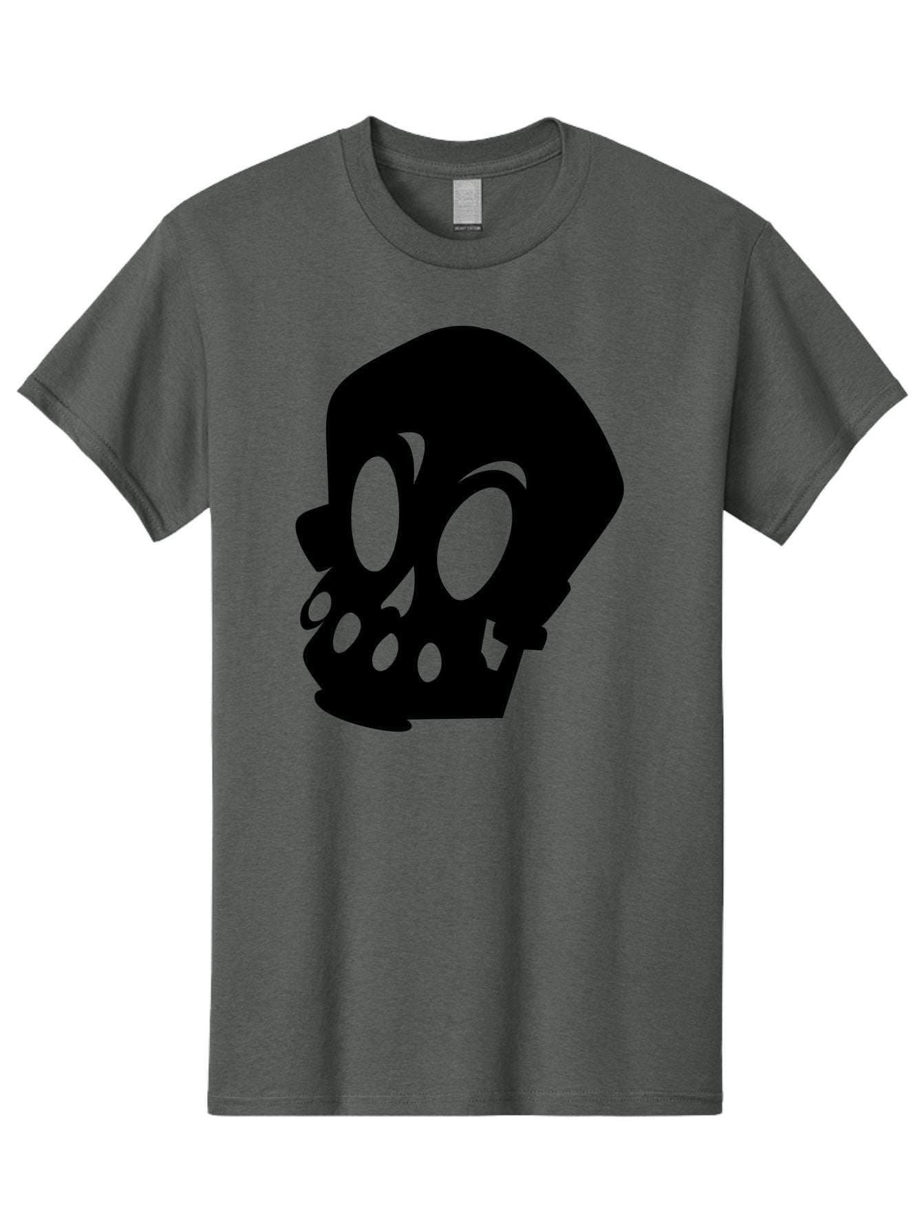 Skull Men'S Graphic Tee, 100% Cotton, Comfortable Casual Summer Wear, Machine Washable, Human Skull, Death Symbol, Gothic Icon, Spooky Emblem, Dark Imagery, Skull Illustration, Goth Culture, Halloween Symbol, Skull Art Aab233