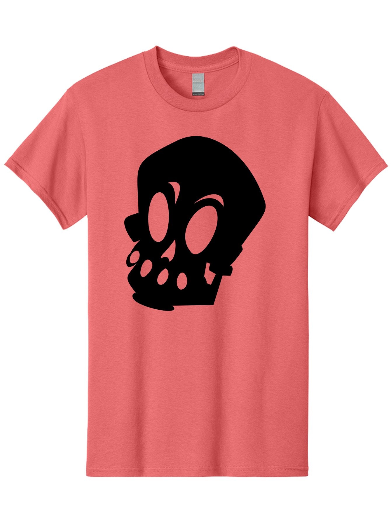 Skull Men'S Graphic Tee, 100% Cotton, Comfortable Casual Summer Wear, Machine Washable, Human Skull, Death Symbol, Gothic Icon, Spooky Emblem, Dark Imagery, Skull Illustration, Goth Culture, Halloween Symbol, Skull Art Aab233 8