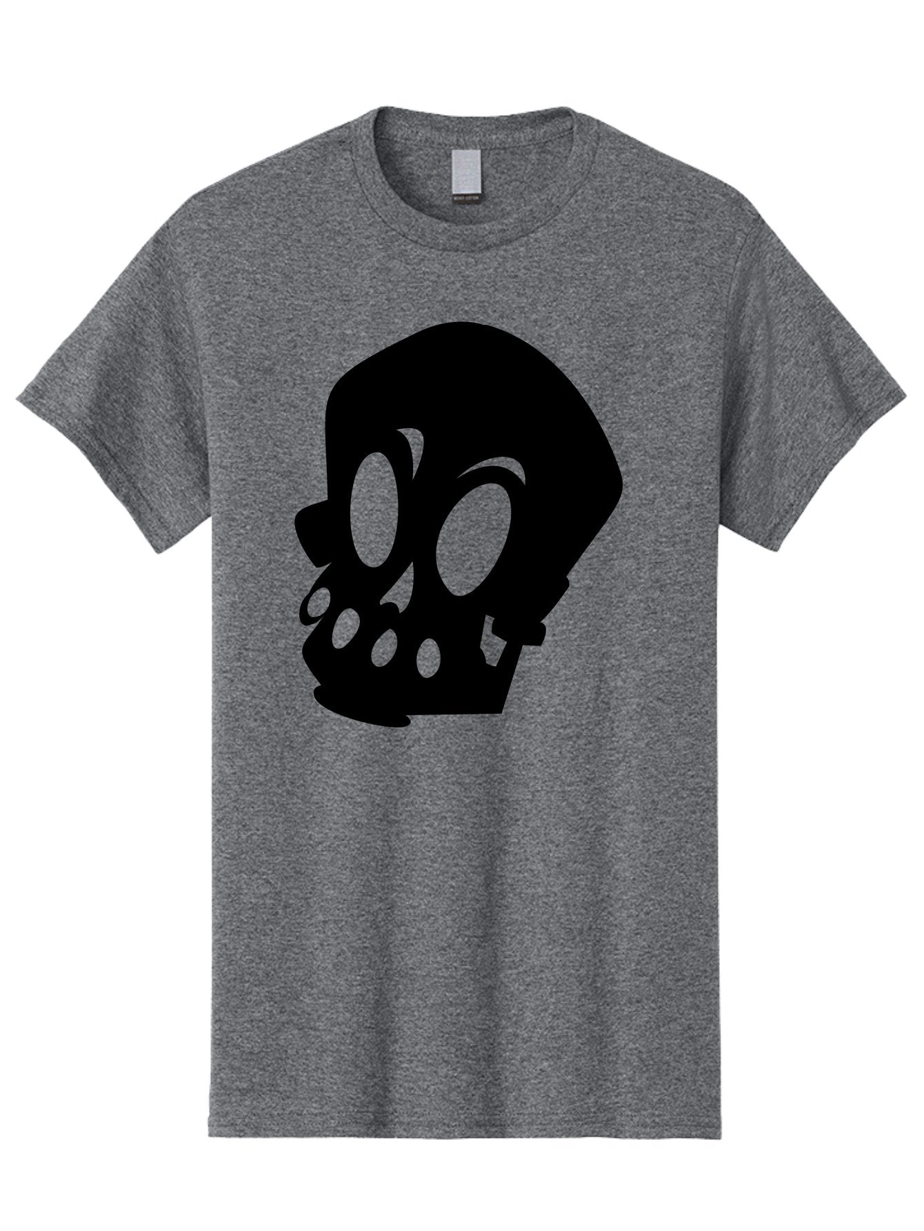Skull Men'S Graphic Tee, 100% Cotton, Comfortable Casual Summer Wear, Machine Washable, Human Skull, Death Symbol, Gothic Icon, Spooky Emblem, Dark Imagery, Skull Illustration, Goth Culture, Halloween Symbol, Skull Art Aab233 10