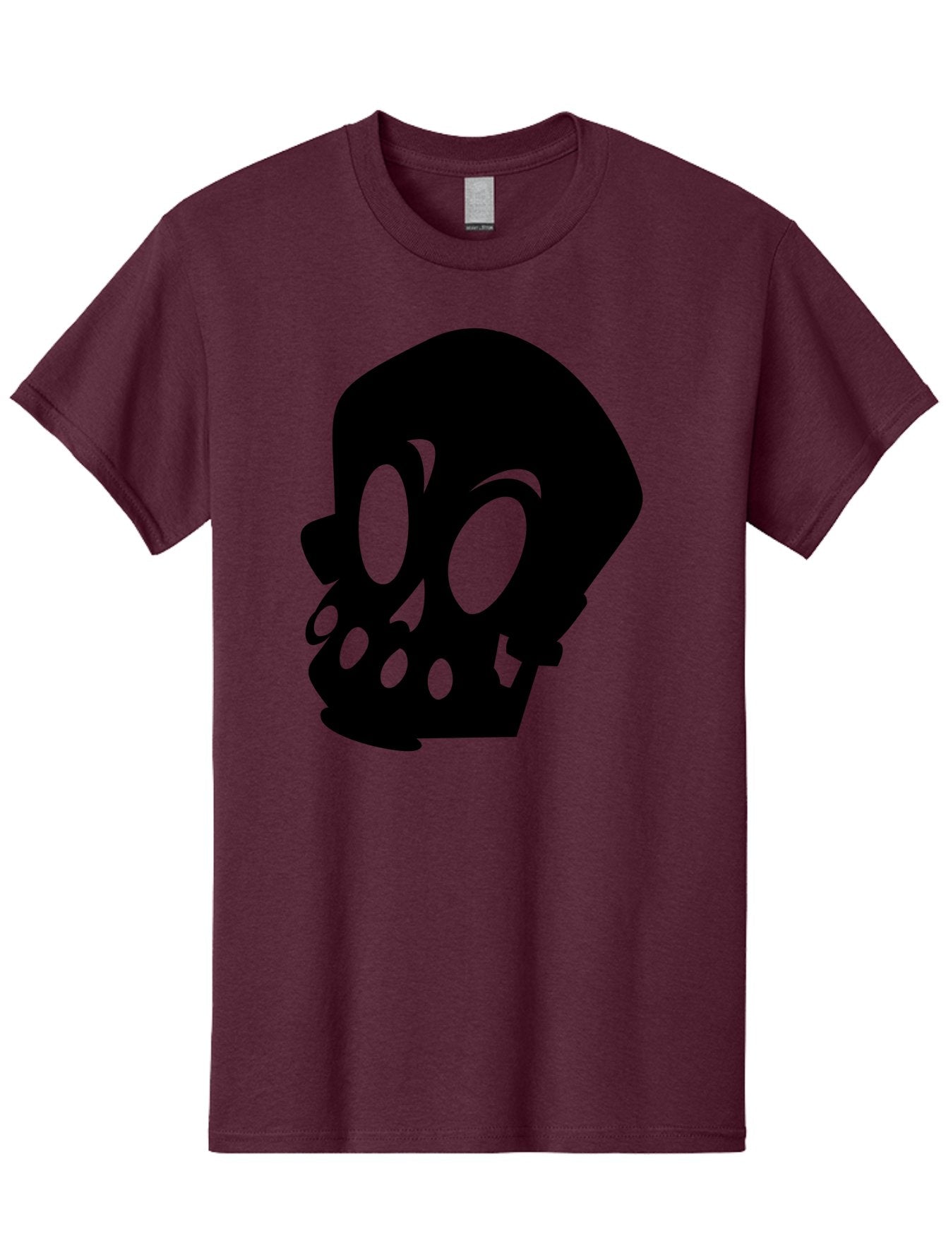 Skull Men'S Graphic Tee, 100% Cotton, Comfortable Casual Summer Wear, Machine Washable, Human Skull, Death Symbol, Gothic Icon, Spooky Emblem, Dark Imagery, Skull Illustration, Goth Culture, Halloween Symbol, Skull Art Aab233 15