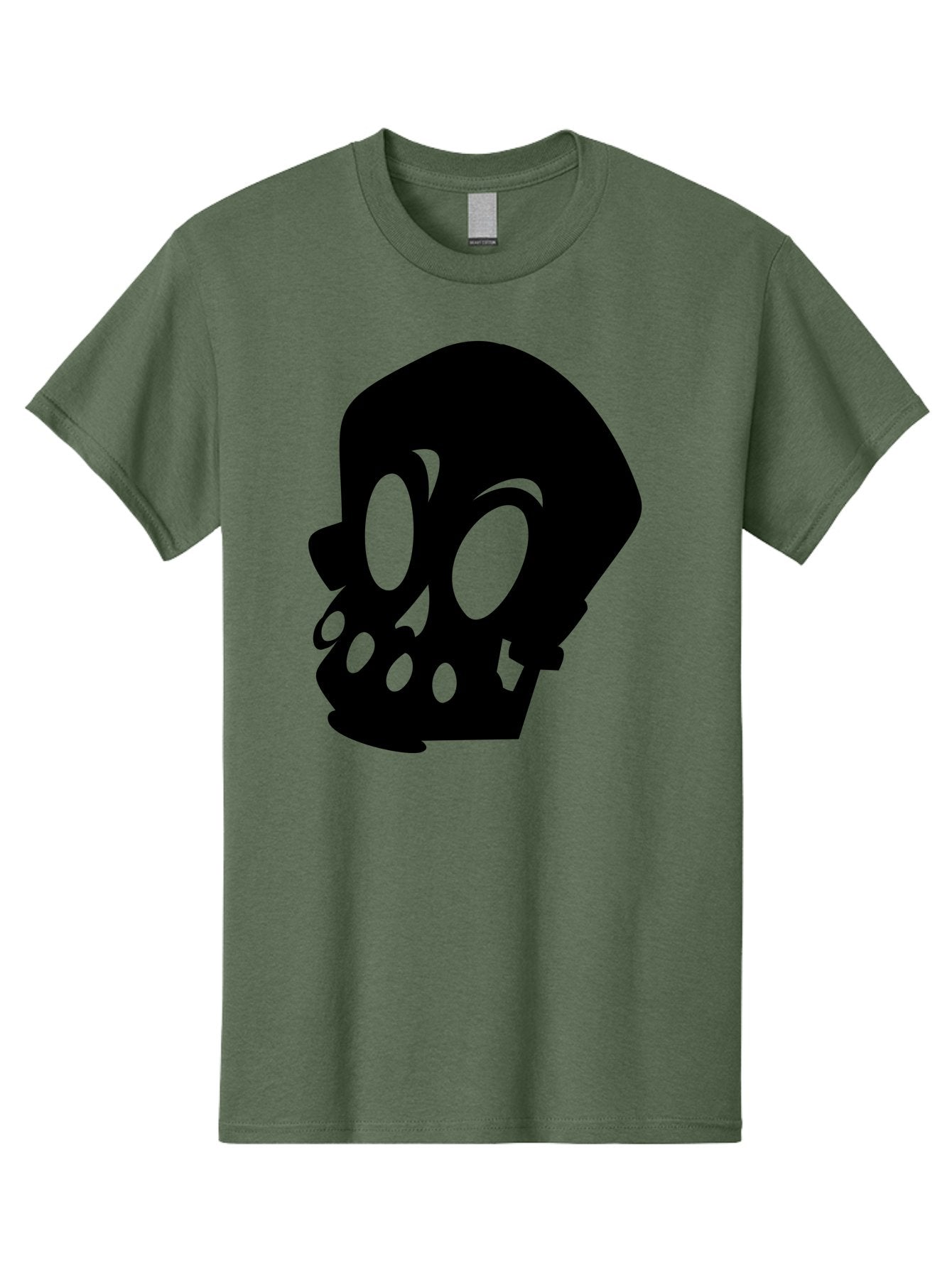 Skull Men'S Graphic Tee, 100% Cotton, Comfortable Casual Summer Wear, Machine Washable, Human Skull, Death Symbol, Gothic Icon, Spooky Emblem, Dark Imagery, Skull Illustration, Goth Culture, Halloween Symbol, Skull Art Aab233 6