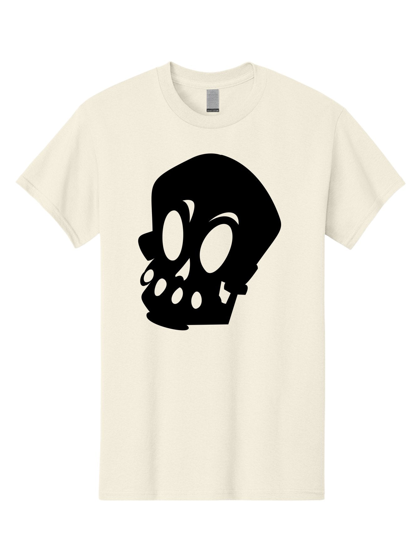 Skull Men'S Graphic Tee, 100% Cotton, Comfortable Casual Summer Wear, Machine Washable, Human Skull, Death Symbol, Gothic Icon, Spooky Emblem, Dark Imagery, Skull Illustration, Goth Culture, Halloween Symbol, Skull Art Aab233 7