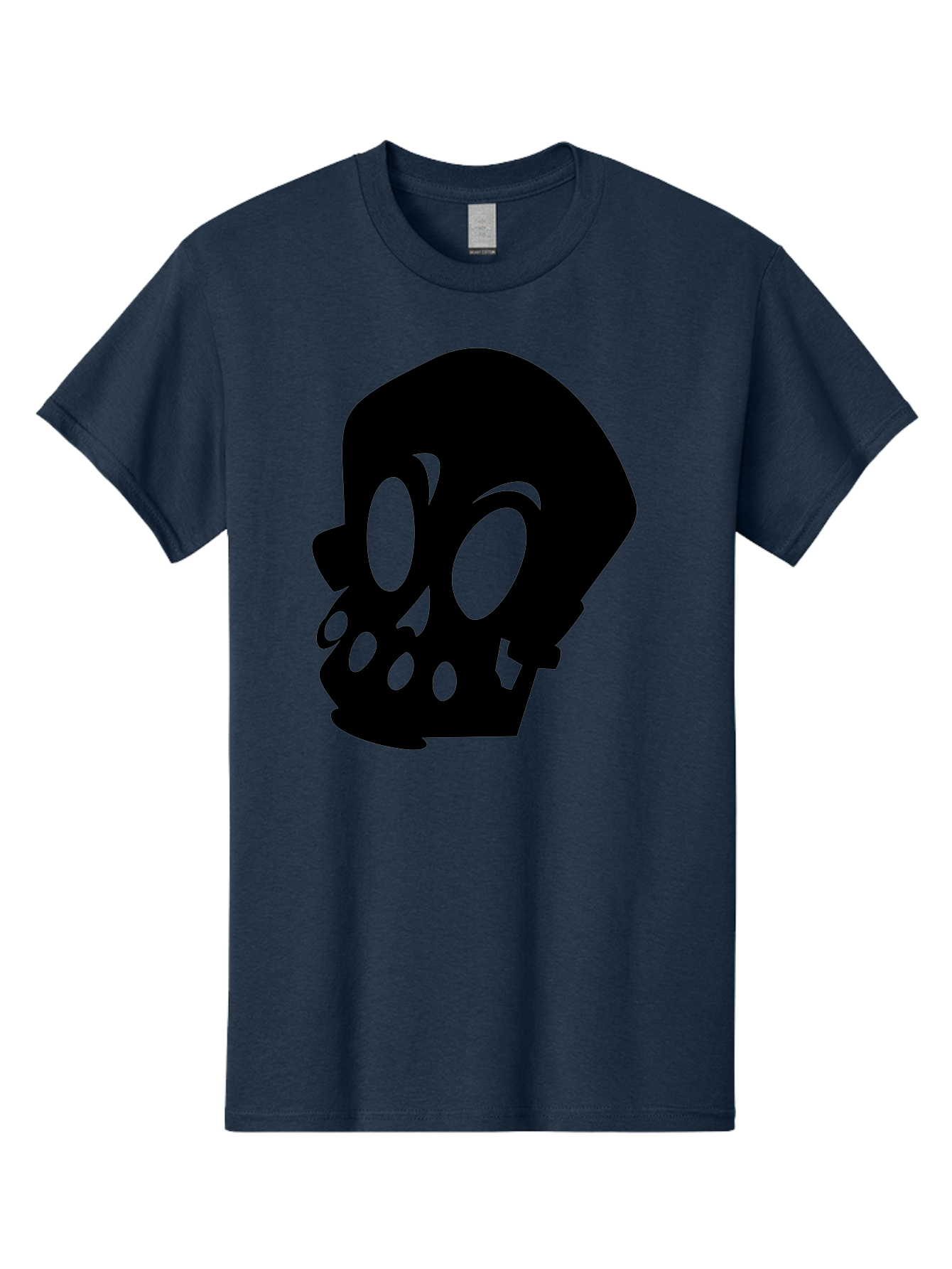 Skull Men'S Graphic Tee, 100% Cotton, Comfortable Casual Summer Wear, Machine Washable, Human Skull, Death Symbol, Gothic Icon, Spooky Emblem, Dark Imagery, Skull Illustration, Goth Culture, Halloween Symbol, Skull Art Aab233 29
