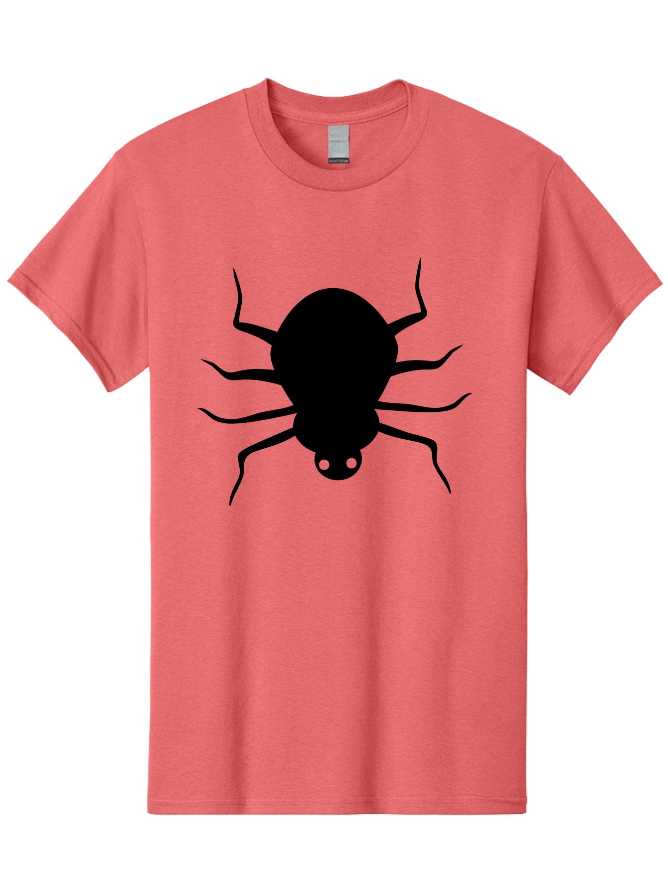 Spider-Silhouette Men'S Graphic Tee, 100% Cotton, Comfortable Casual Summer Wear, Machine Washable, Black Spider Silhouette, Spider Icon, Arachnid Symbol, Creepy Crawlers, Eight-Legged Creature, Menacing Silhouette, Simple Design, Aab234 15