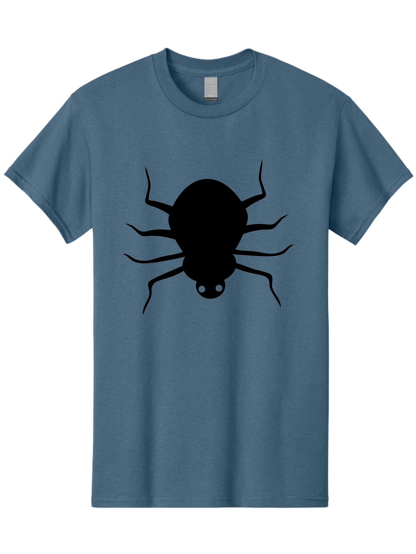 Spider-Silhouette Men'S Graphic Tee, 100% Cotton, Comfortable Casual Summer Wear, Machine Washable, Black Spider Silhouette, Spider Icon, Arachnid Symbol, Creepy Crawlers, Eight-Legged Creature, Menacing Silhouette, Simple Design, Aab234 11