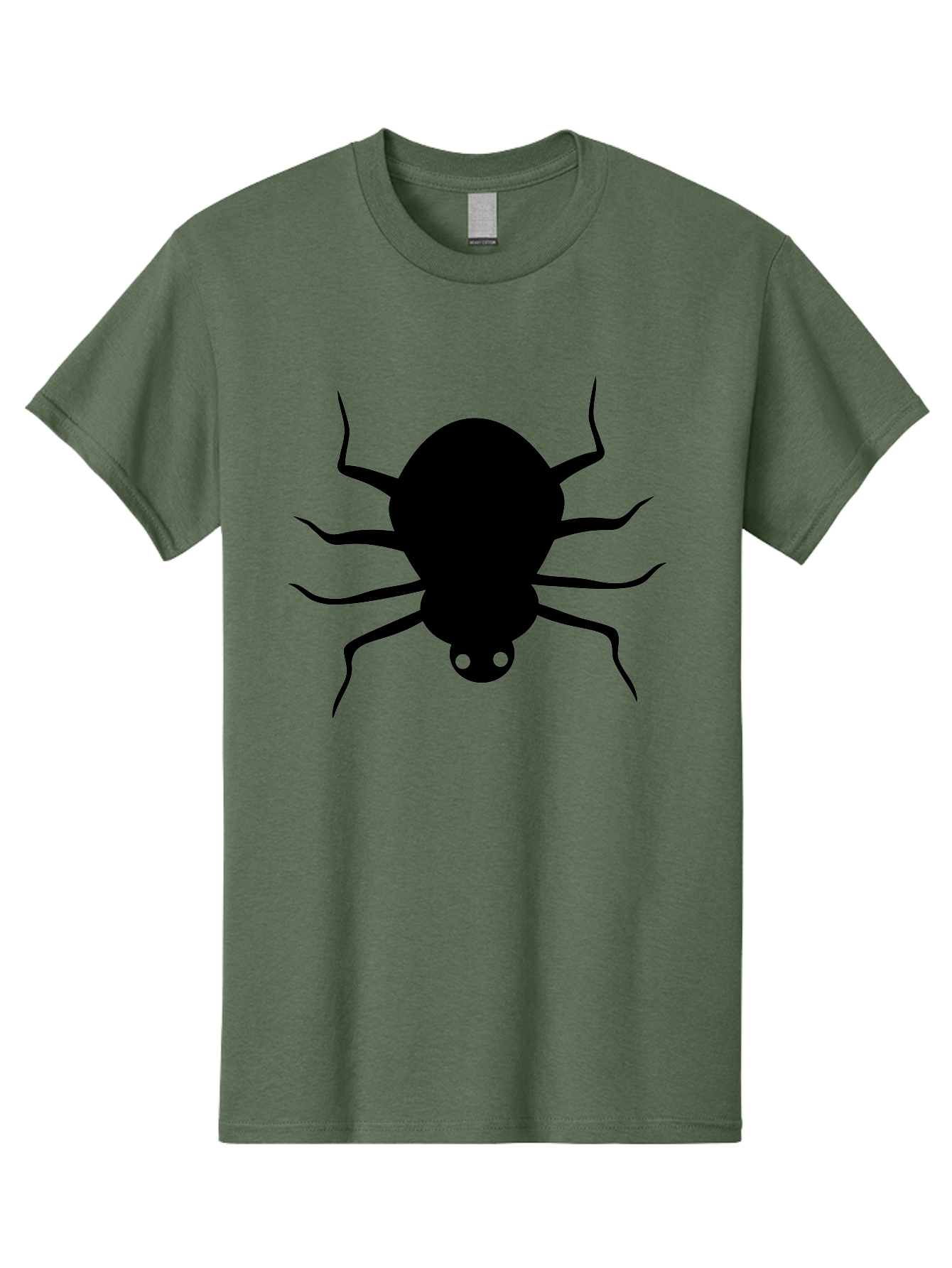 Spider-Silhouette Men'S Graphic Tee, 100% Cotton, Comfortable Casual Summer Wear, Machine Washable, Black Spider Silhouette, Spider Icon, Arachnid Symbol, Creepy Crawlers, Eight-Legged Creature, Menacing Silhouette, Simple Design, Aab234 15