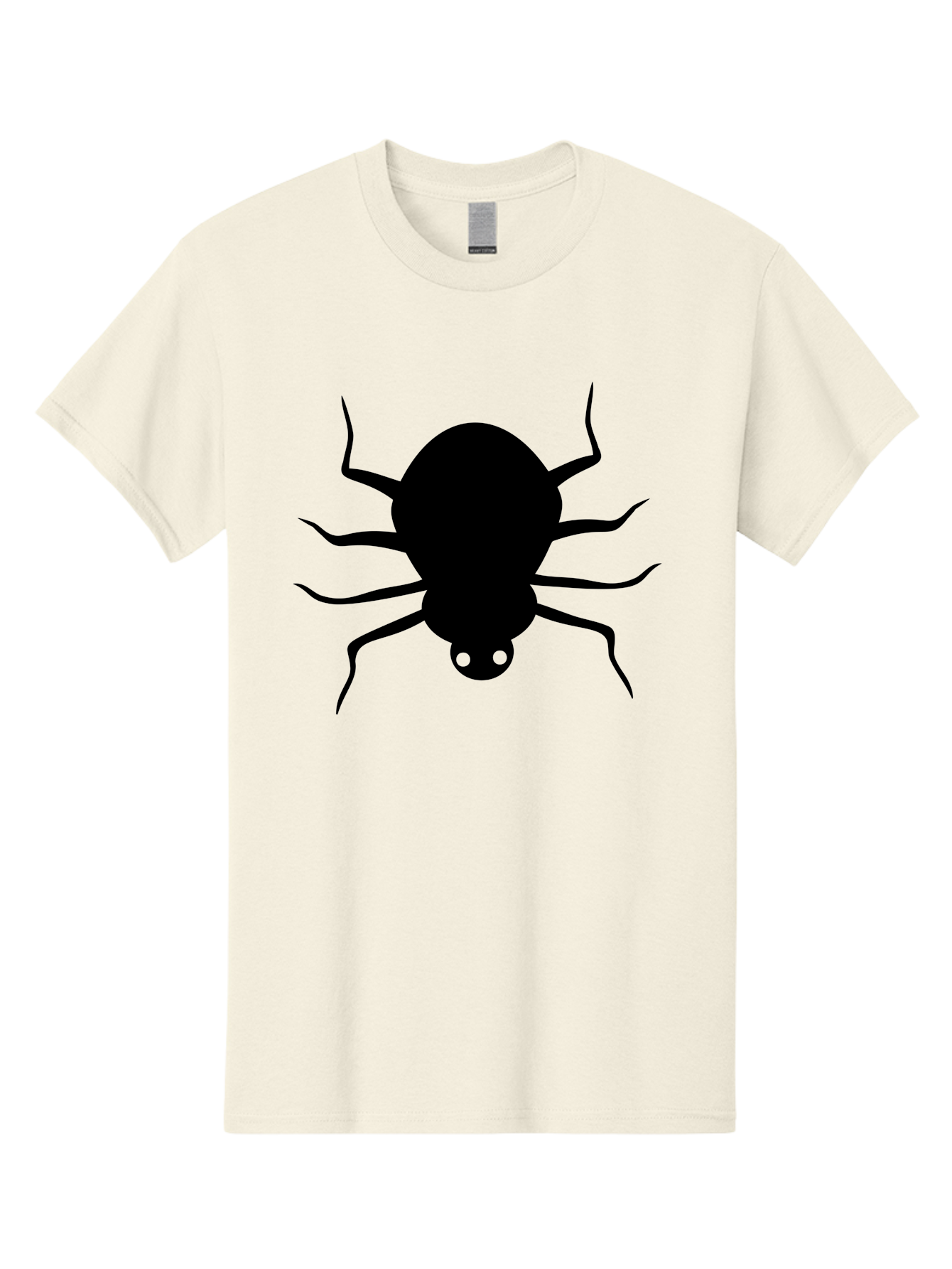 Spider-Silhouette Men'S Graphic Tee, 100% Cotton, Comfortable Casual Summer Wear, Machine Washable, Black Spider Silhouette, Spider Icon, Arachnid Symbol, Creepy Crawlers, Eight-Legged Creature, Menacing Silhouette, Simple Design, Aab234 17