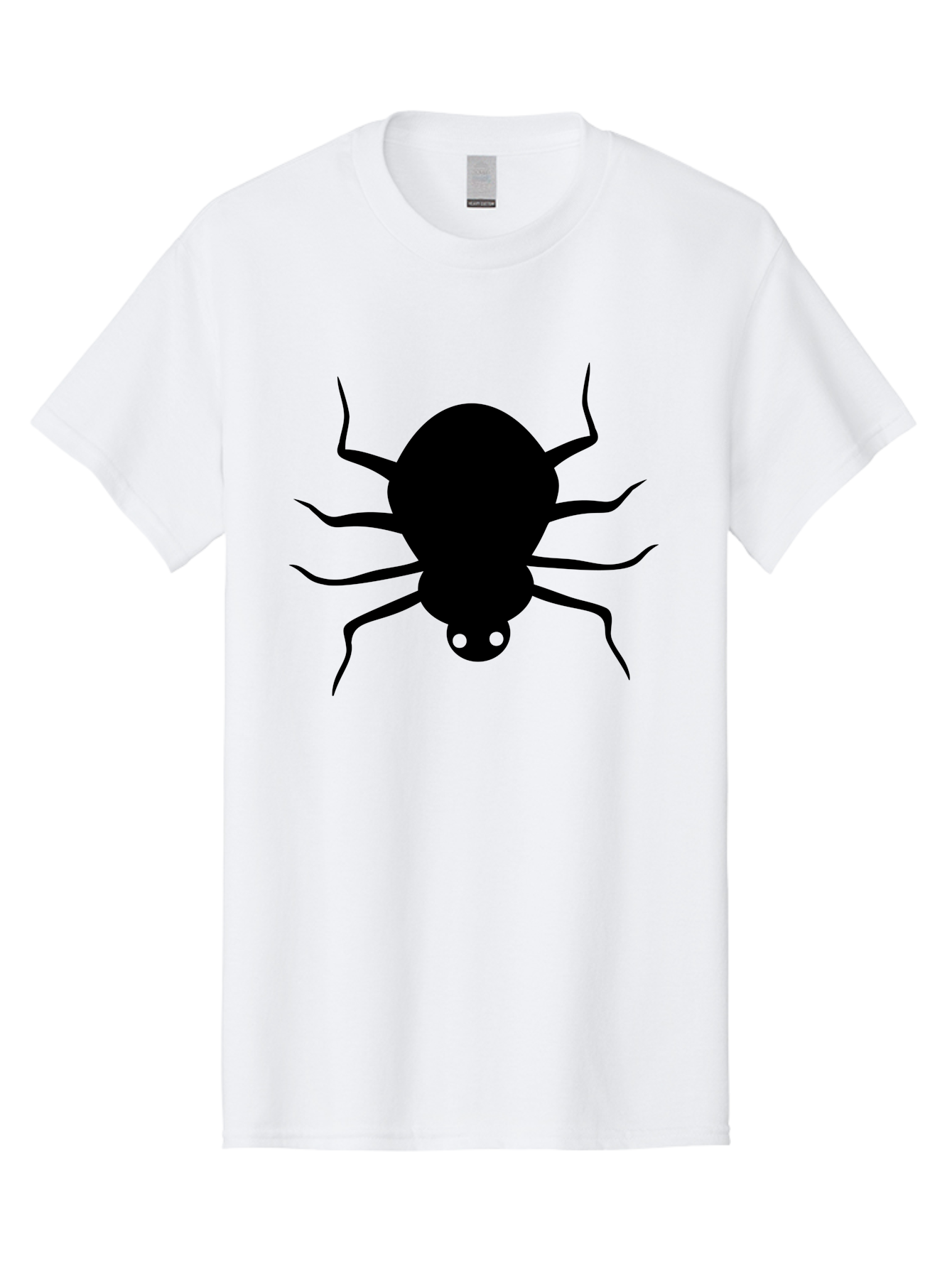 Spider-Silhouette Men'S Graphic Tee, 100% Cotton, Comfortable Casual Summer Wear, Machine Washable, Black Spider Silhouette, Spider Icon, Arachnid Symbol, Creepy Crawlers, Eight-Legged Creature, Menacing Silhouette, Simple Design, Aab234 29