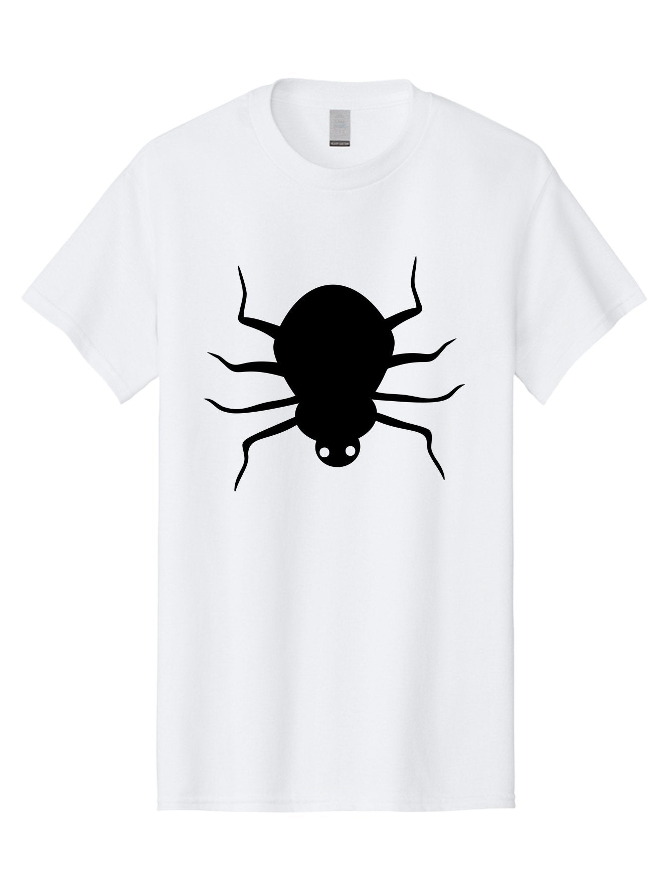 Spider-Silhouette Men'S Graphic Tee, 100% Cotton, Comfortable Casual Summer Wear, Machine Washable, Black Spider Silhouette, Spider Icon, Arachnid Symbol, Creepy Crawlers, Eight-Legged Creature, Menacing Silhouette, Simple Design, Aab234 13