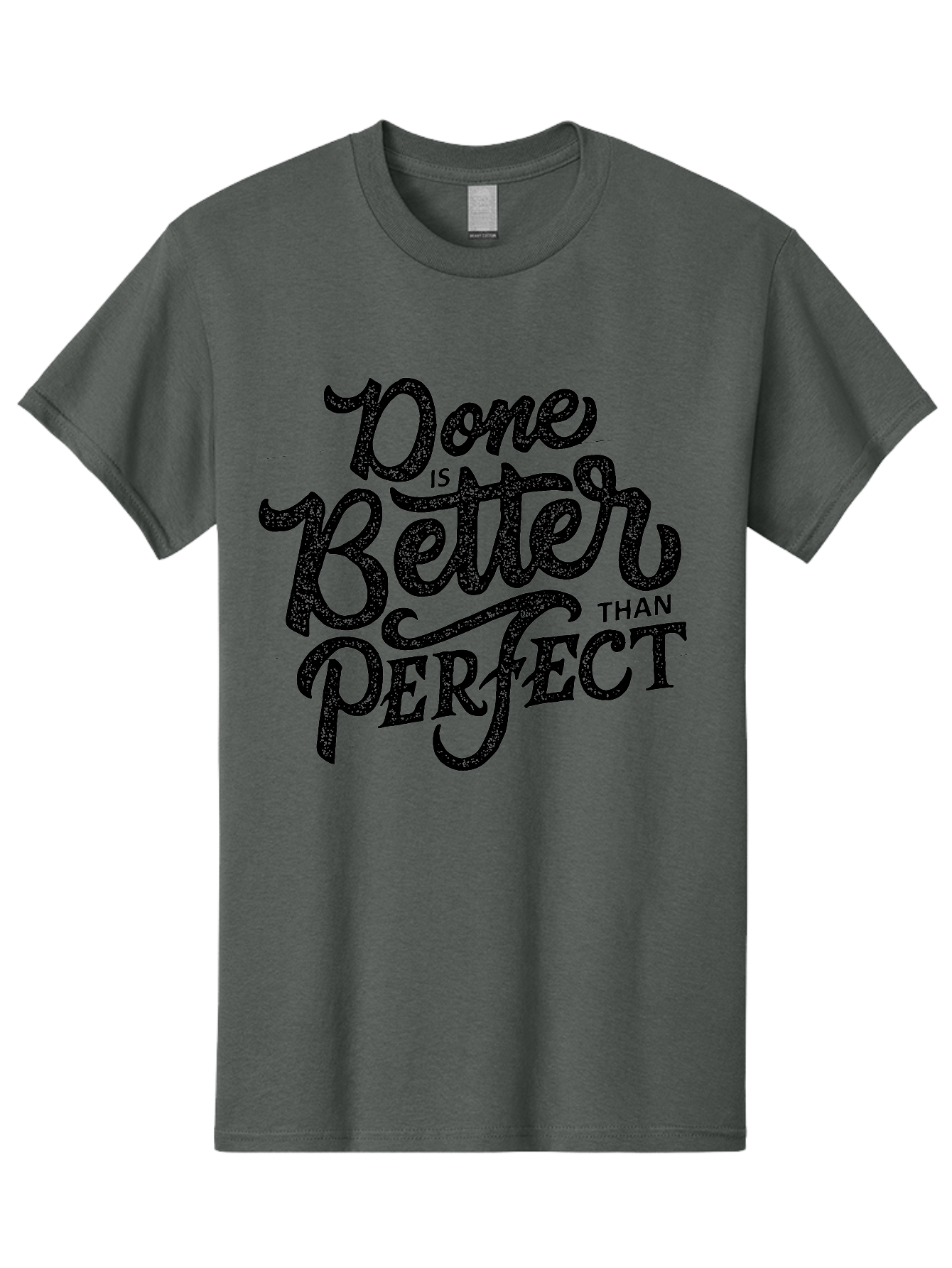 Done-Is-Better-Than-Perfect-1 Men'S Graphic Tee, 100% Cotton, Comfortable Casual Summer Wear, Machine Washable, Motivational Quote, Productivity, Task Completion, Perfectionism, Done Is Better, Self-Improvement, Productivity Tips, Aab245 3