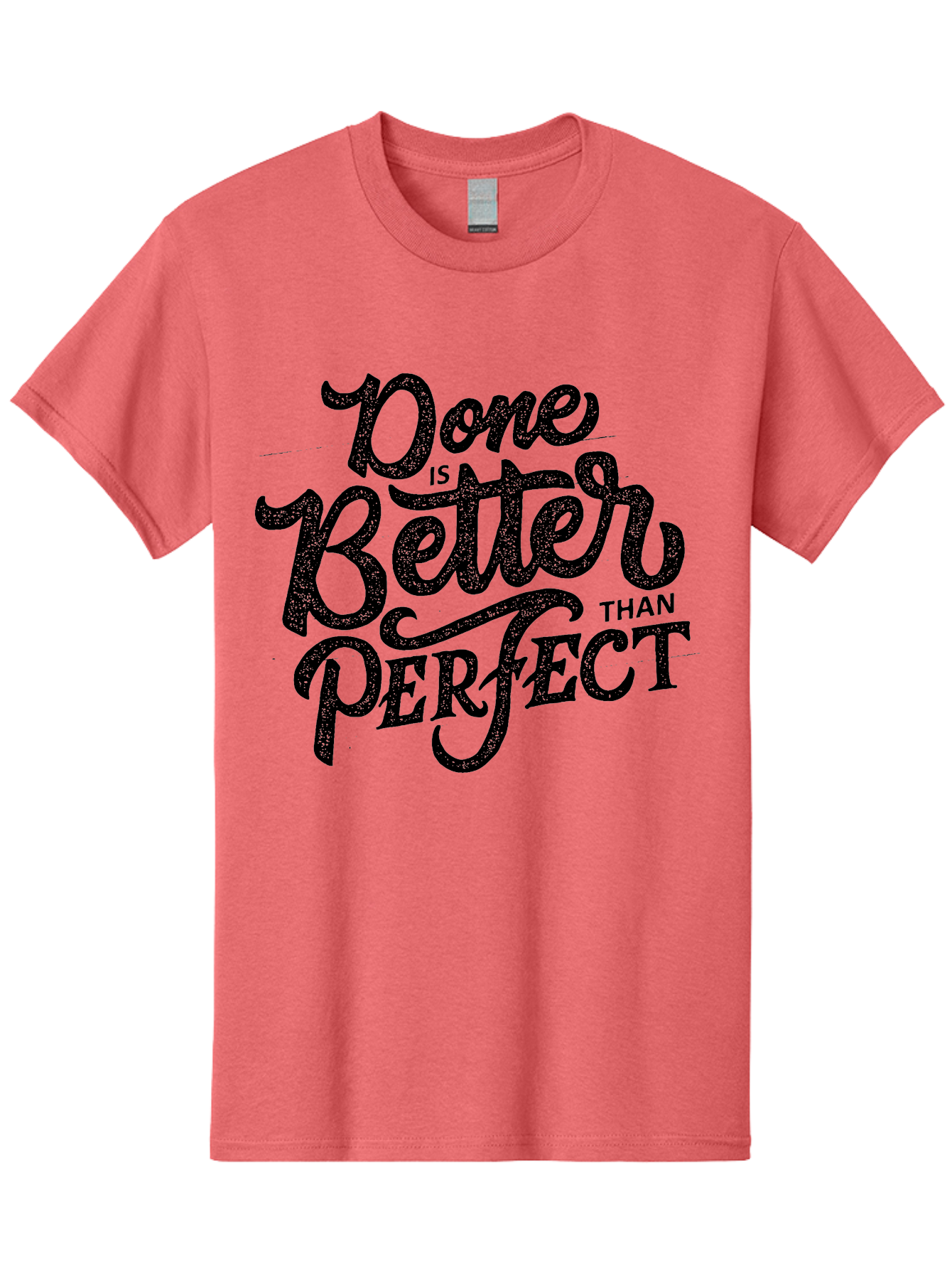 Done-Is-Better-Than-Perfect-1 Men'S Graphic Tee, 100% Cotton, Comfortable Casual Summer Wear, Machine Washable, Motivational Quote, Productivity, Task Completion, Perfectionism, Done Is Better, Self-Improvement, Productivity Tips, Aab245 5