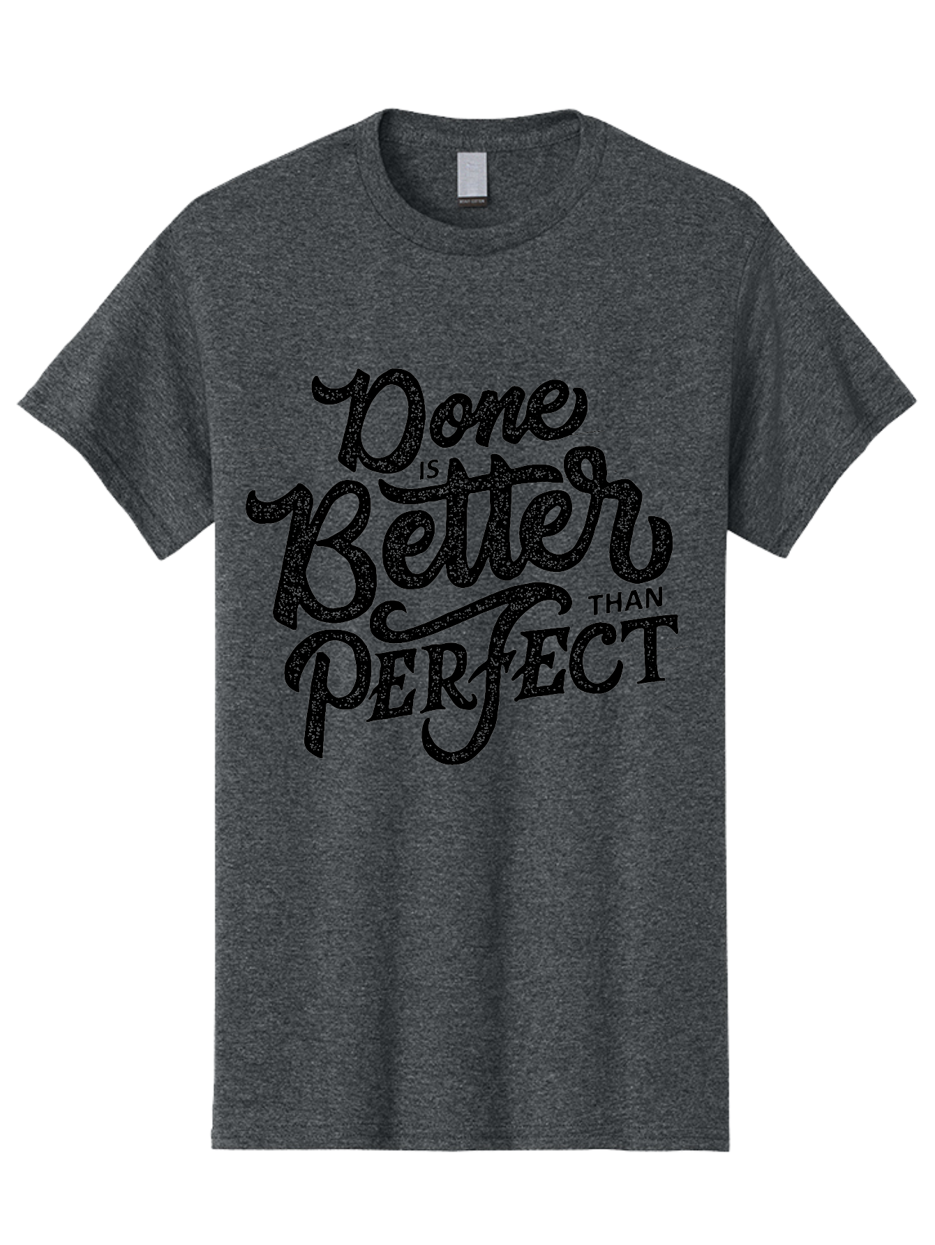 Done-Is-Better-Than-Perfect-1 Men'S Graphic Tee, 100% Cotton, Comfortable Casual Summer Wear, Machine Washable, Motivational Quote, Productivity, Task Completion, Perfectionism, Done Is Better, Self-Improvement, Productivity Tips, Aab245 7