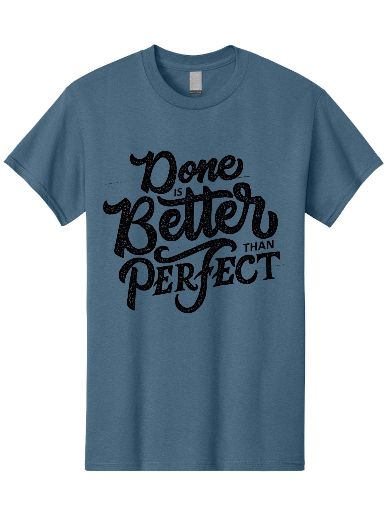 Done-Is-Better-Than-Perfect-1 Men'S Graphic Tee, 100% Cotton, Comfortable Casual Summer Wear, Machine Washable, Motivational Quote, Productivity, Task Completion, Perfectionism, Done Is Better, Self-Improvement, Productivity Tips, Aab245 4
