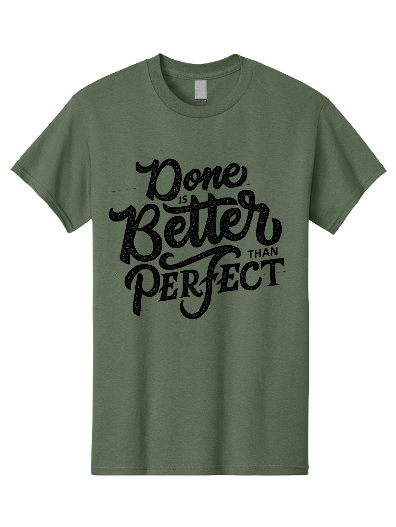 Done-Is-Better-Than-Perfect-1 Men'S Graphic Tee, 100% Cotton, Comfortable Casual Summer Wear, Machine Washable, Motivational Quote, Productivity, Task Completion, Perfectionism, Done Is Better, Self-Improvement, Productivity Tips, Aab245 11