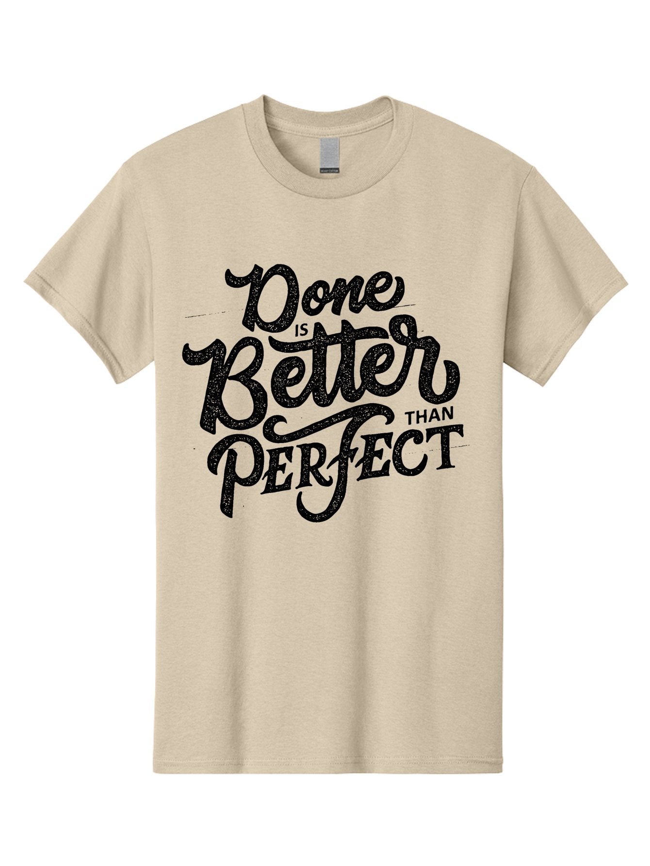 Done-Is-Better-Than-Perfect-1 Men'S Graphic Tee, 100% Cotton, Comfortable Casual Summer Wear, Machine Washable, Motivational Quote, Productivity, Task Completion, Perfectionism, Done Is Better, Self-Improvement, Productivity Tips, Aab245 5