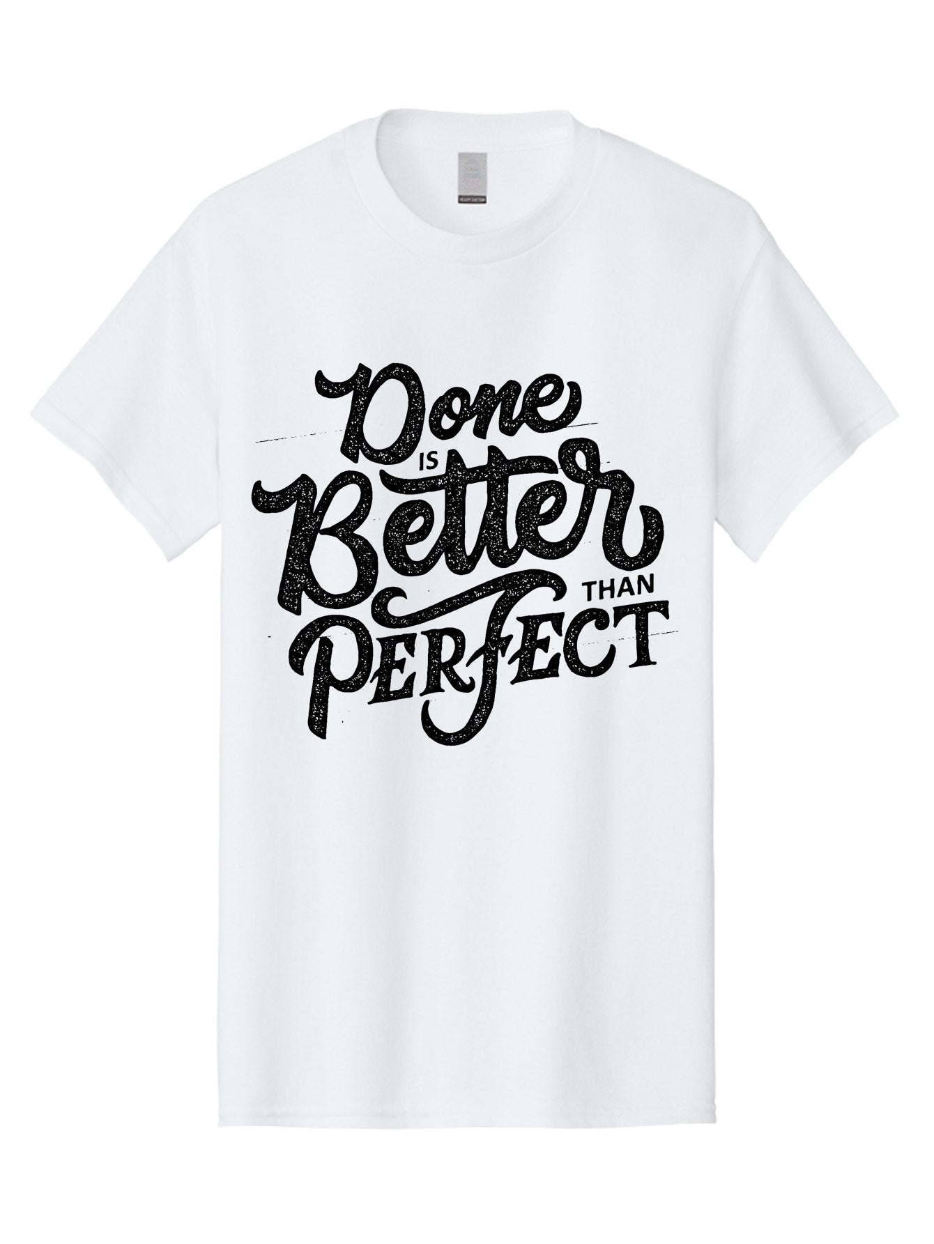 Done-Is-Better-Than-Perfect-1 Men'S Graphic Tee, 100% Cotton, Comfortable Casual Summer Wear, Machine Washable, Motivational Quote, Productivity, Task Completion, Perfectionism, Done Is Better, Self-Improvement, Productivity Tips, Aab245 12