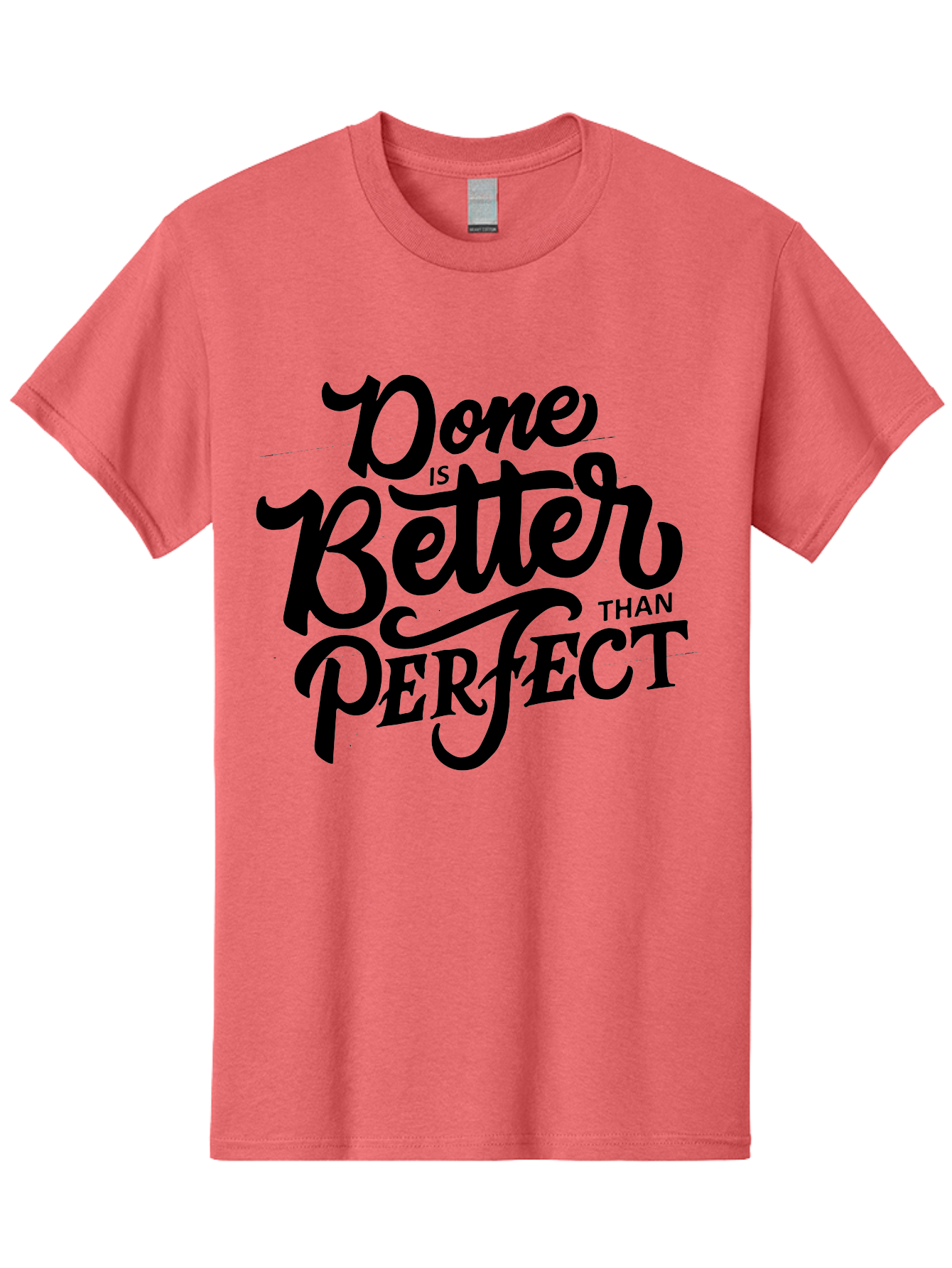 Done-Is-Better-Than-Perfect Men'S Graphic Tee, 100% Cotton, Comfortable Casual Summer Wear, Machine Washable, Motivational Quote, Productivity, Success, Inspiration, Done Is Better Than Perfect, Business, Creativity, Productivity Tips, Aab246 5