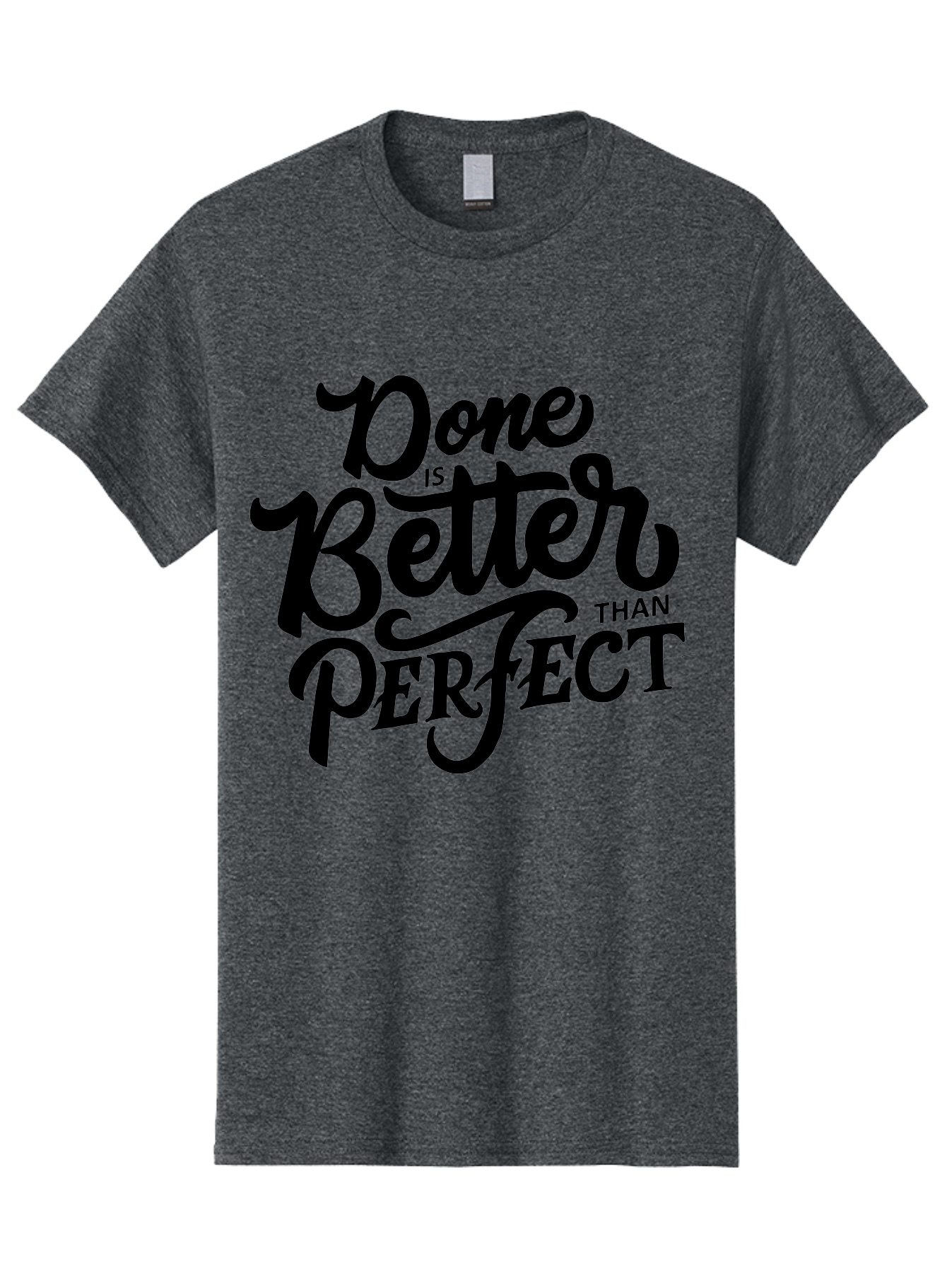Done-Is-Better-Than-Perfect Men'S Graphic Tee, 100% Cotton, Comfortable Casual Summer Wear, Machine Washable, Motivational Quote, Productivity, Success, Inspiration, Done Is Better Than Perfect, Business, Creativity, Productivity Tips, Aab246 7