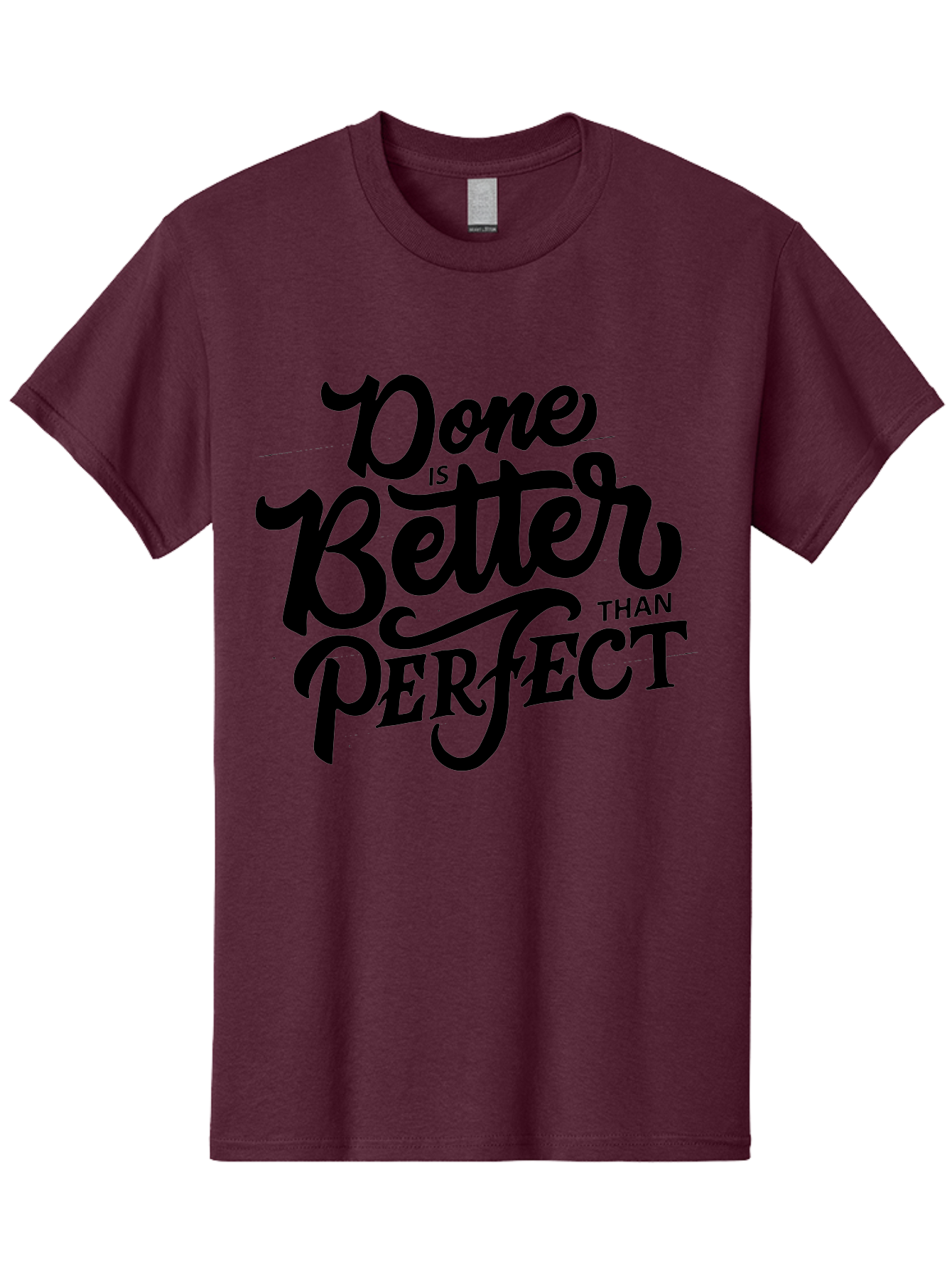 Done-Is-Better-Than-Perfect Men'S Graphic Tee, 100% Cotton, Comfortable Casual Summer Wear, Machine Washable, Motivational Quote, Productivity, Success, Inspiration, Done Is Better Than Perfect, Business, Creativity, Productivity Tips, Aab246 13