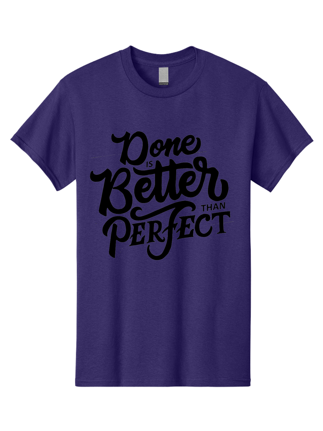 Done-Is-Better-Than-Perfect Men'S Graphic Tee, 100% Cotton, Comfortable Casual Summer Wear, Machine Washable, Motivational Quote, Productivity, Success, Inspiration, Done Is Better Than Perfect, Business, Creativity, Productivity Tips, Aab246 21