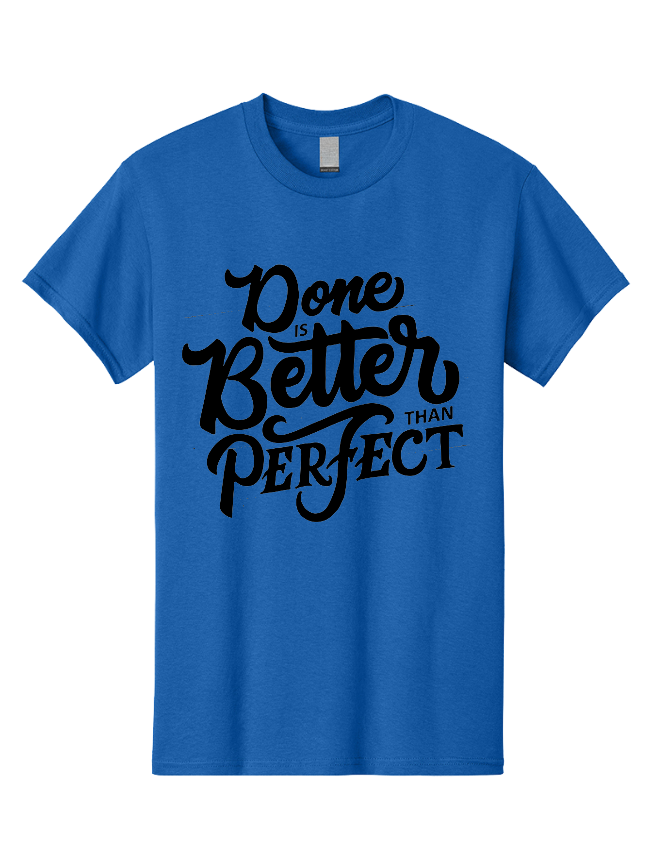 Done-Is-Better-Than-Perfect Men'S Graphic Tee, 100% Cotton, Comfortable Casual Summer Wear, Machine Washable, Motivational Quote, Productivity, Success, Inspiration, Done Is Better Than Perfect, Business, Creativity, Productivity Tips, Aab246 25