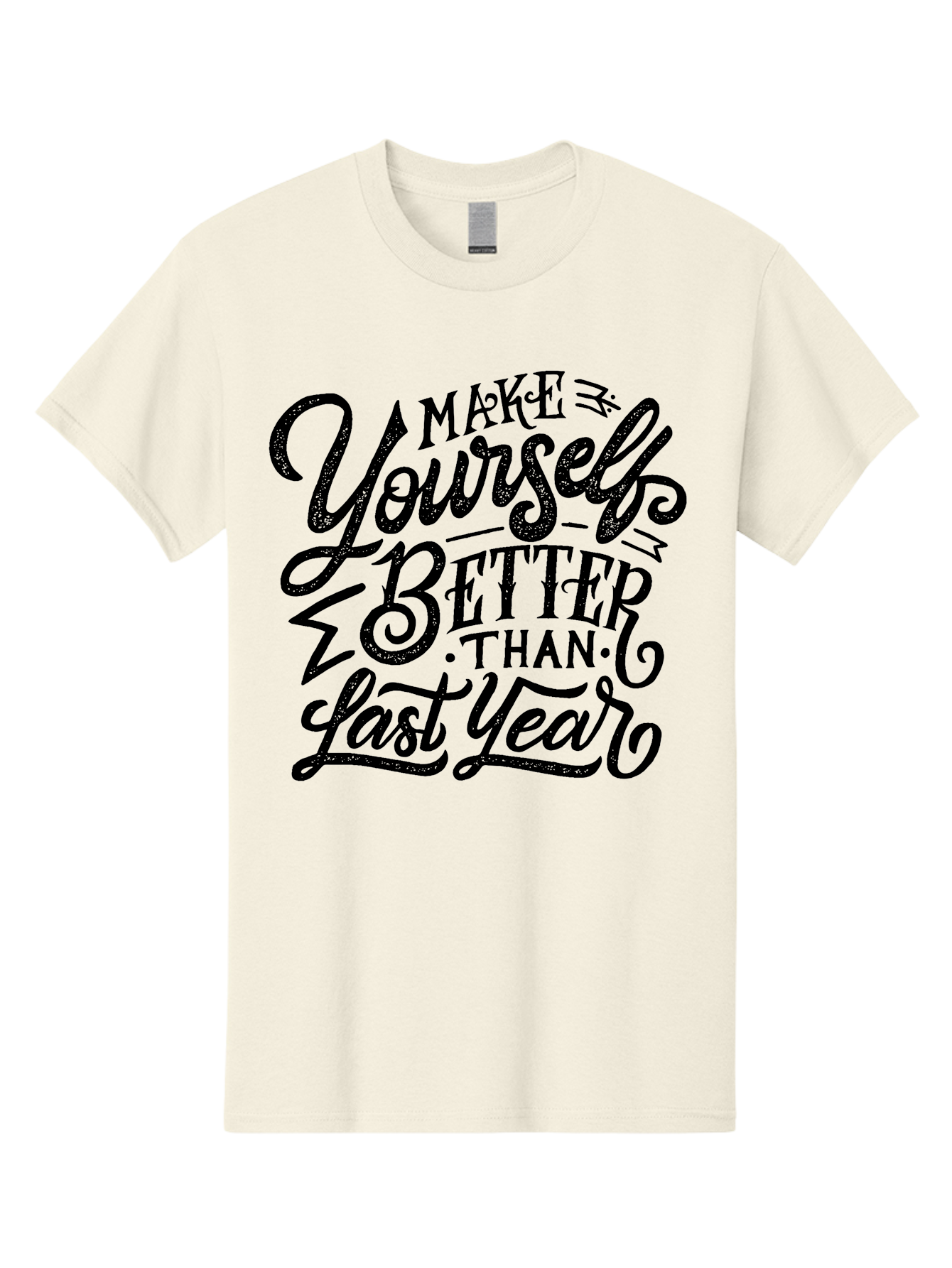 Make-Yourself-Better-1 Men'S Graphic Tee, 100% Cotton, Comfortable Casual Summer Wear, Machine Washable, Motivational Quote, Self-Improvement, Inspirational Words, Personal Growth, Positive Affirmation, New Year Resolution Aab251 17