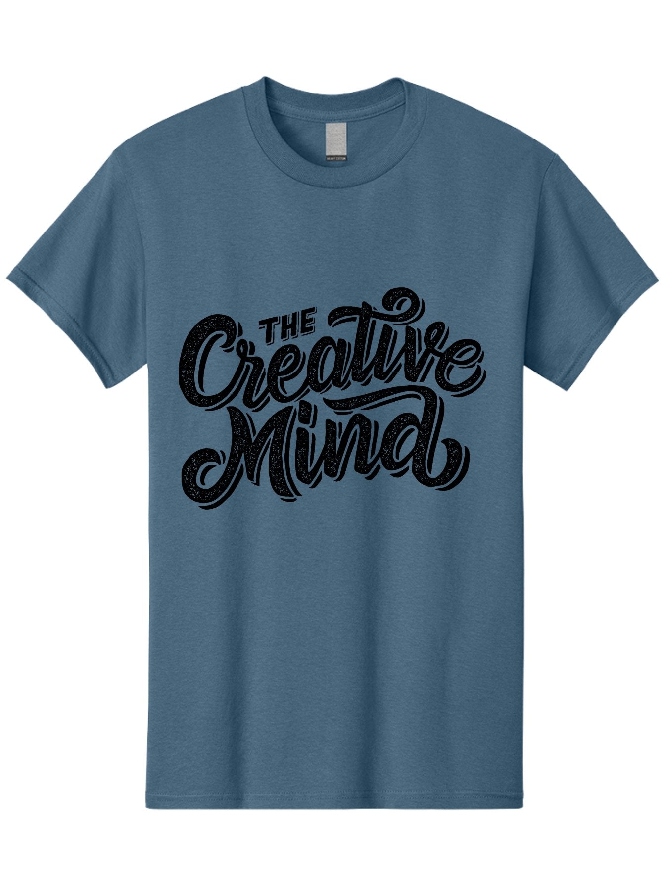 The-Creative-Mind Men'S Graphic Tee, 100% Cotton, Comfortable Casual Summer Wear, Machine Washable, Creative Thinking, Artistic Expression, Imagination, Inspiration, Motivational Quote, Artistic Typography, Creative Design Aab254 13