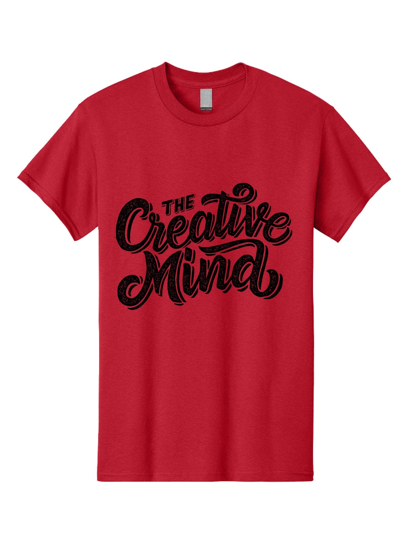 The-Creative-Mind Men'S Graphic Tee, 100% Cotton, Comfortable Casual Summer Wear, Machine Washable, Creative Thinking, Artistic Expression, Imagination, Inspiration, Motivational Quote, Artistic Typography, Creative Design Aab254 14