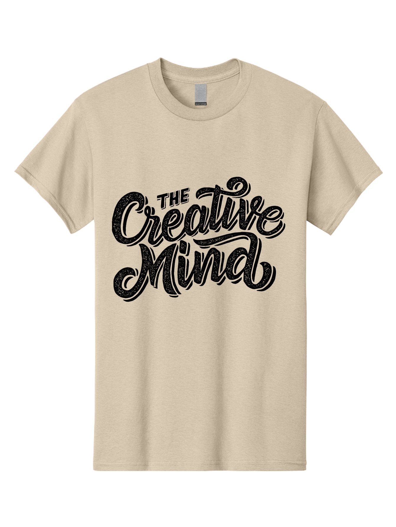 The-Creative-Mind Men'S Graphic Tee, 100% Cotton, Comfortable Casual Summer Wear, Machine Washable, Creative Thinking, Artistic Expression, Imagination, Inspiration, Motivational Quote, Artistic Typography, Creative Design Aab254 11