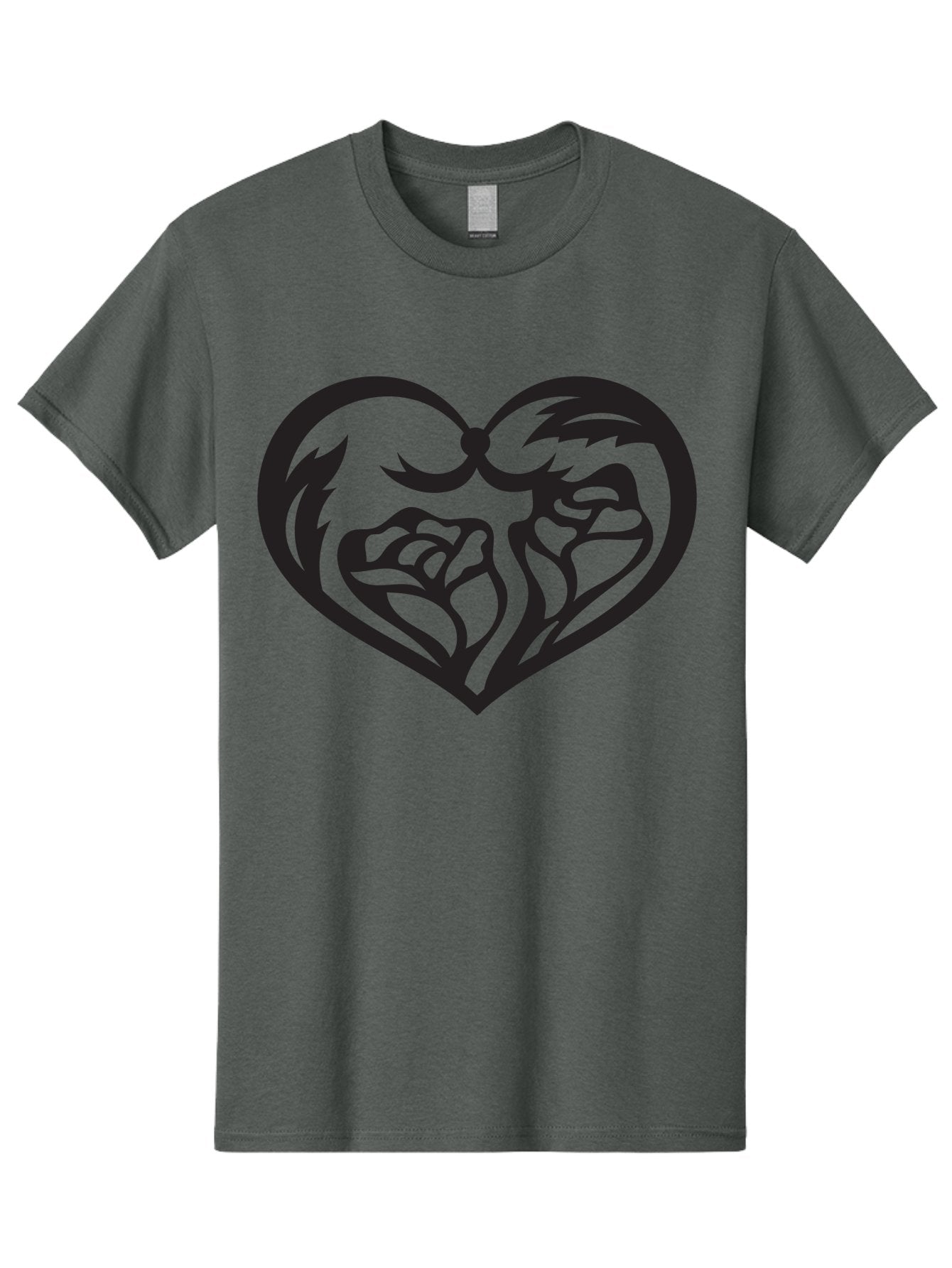 Clenched-Fists-Heart Men'S Graphic Tee, 100% Cotton, Comfortable Casual Summer Wear, Machine Washable, Clenched Fists, Heart Symbol, Strength, Power Symbol, Boxing Gloves, Aggression, Boxing Inspiration, Heart Art, Fist Bump Symbol, Aab260