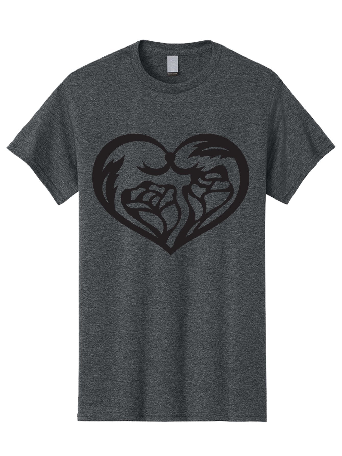 Clenched-Fists-Heart Men'S Graphic Tee, 100% Cotton, Comfortable Casual Summer Wear, Machine Washable, Clenched Fists, Heart Symbol, Strength, Power Symbol, Boxing Gloves, Aggression, Boxing Inspiration, Heart Art, Fist Bump Symbol, Aab260 8