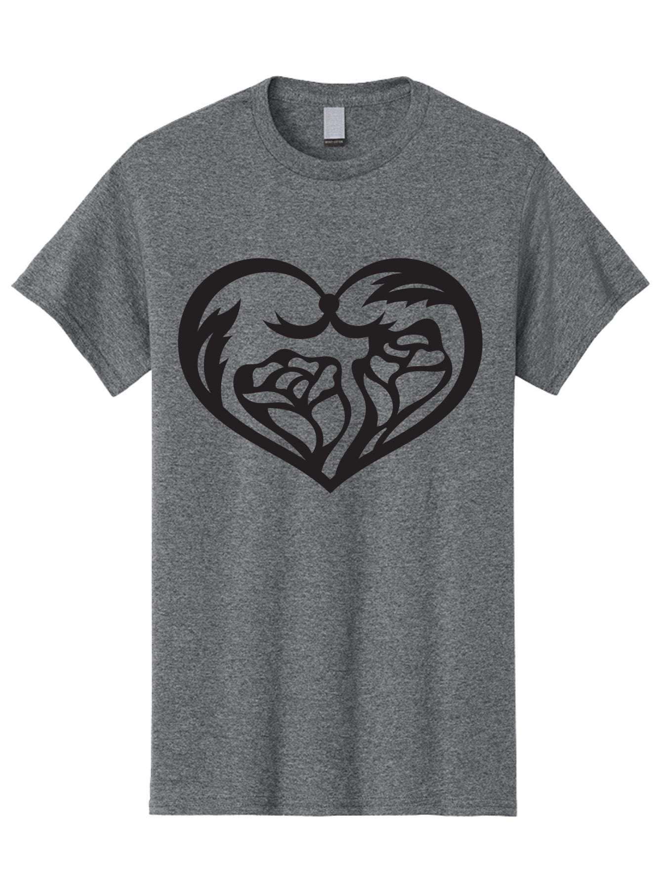 Clenched-Fists-Heart Men'S Graphic Tee, 100% Cotton, Comfortable Casual Summer Wear, Machine Washable, Clenched Fists, Heart Symbol, Strength, Power Symbol, Boxing Gloves, Aggression, Boxing Inspiration, Heart Art, Fist Bump Symbol, Aab260 7