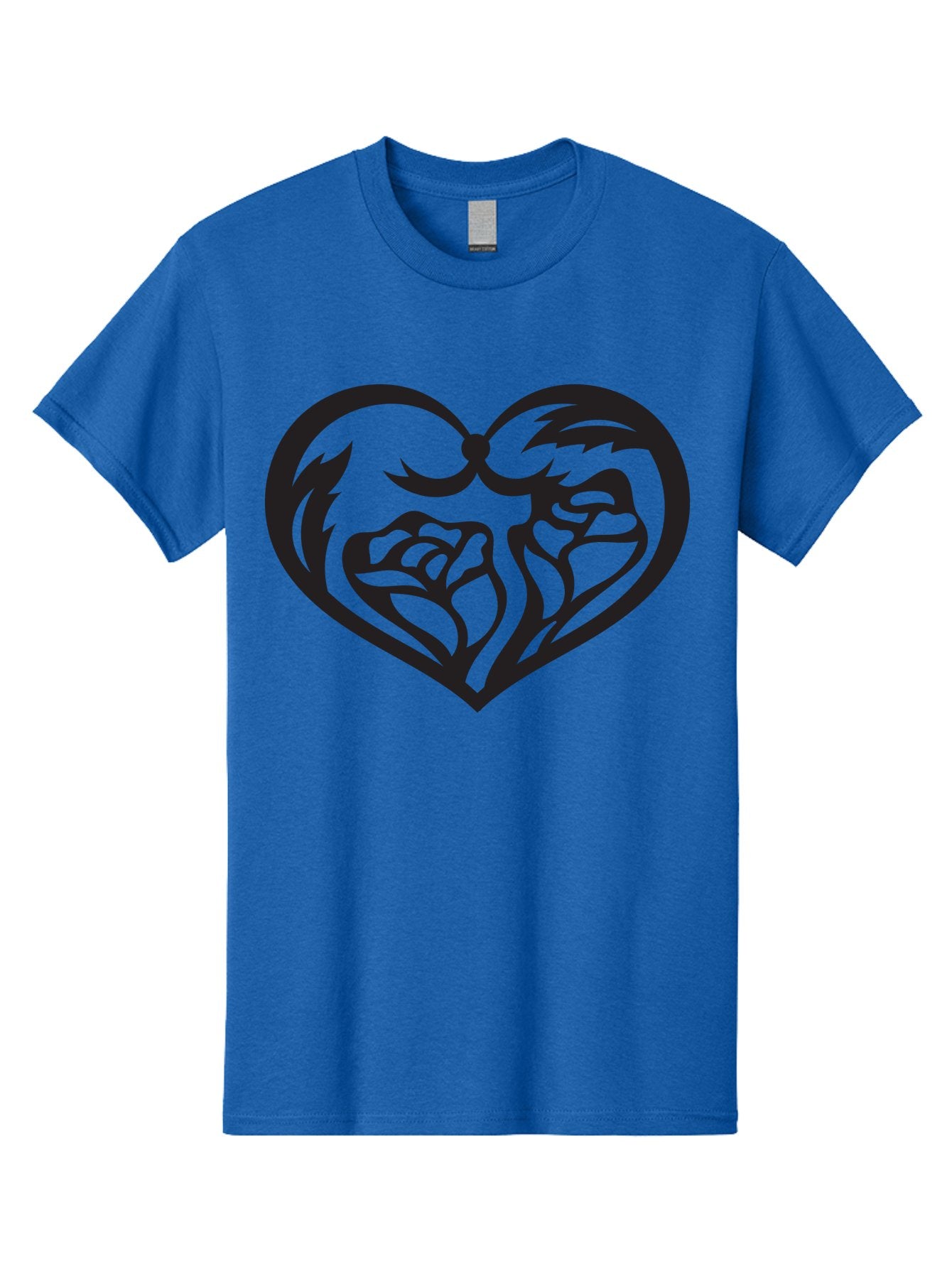 Clenched-Fists-Heart Men'S Graphic Tee, 100% Cotton, Comfortable Casual Summer Wear, Machine Washable, Clenched Fists, Heart Symbol, Strength, Power Symbol, Boxing Gloves, Aggression, Boxing Inspiration, Heart Art, Fist Bump Symbol, Aab260 5