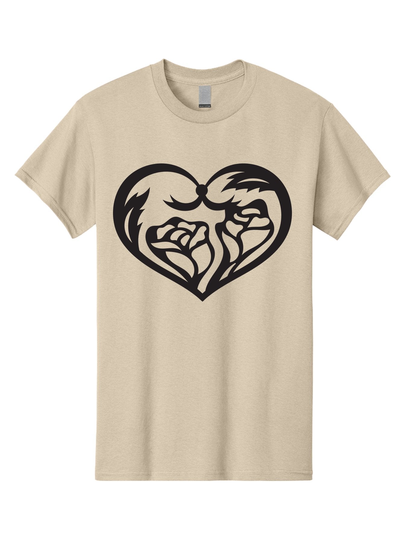 Clenched-Fists-Heart Men'S Graphic Tee, 100% Cotton, Comfortable Casual Summer Wear, Machine Washable, Clenched Fists, Heart Symbol, Strength, Power Symbol, Boxing Gloves, Aggression, Boxing Inspiration, Heart Art, Fist Bump Symbol, Aab260 14