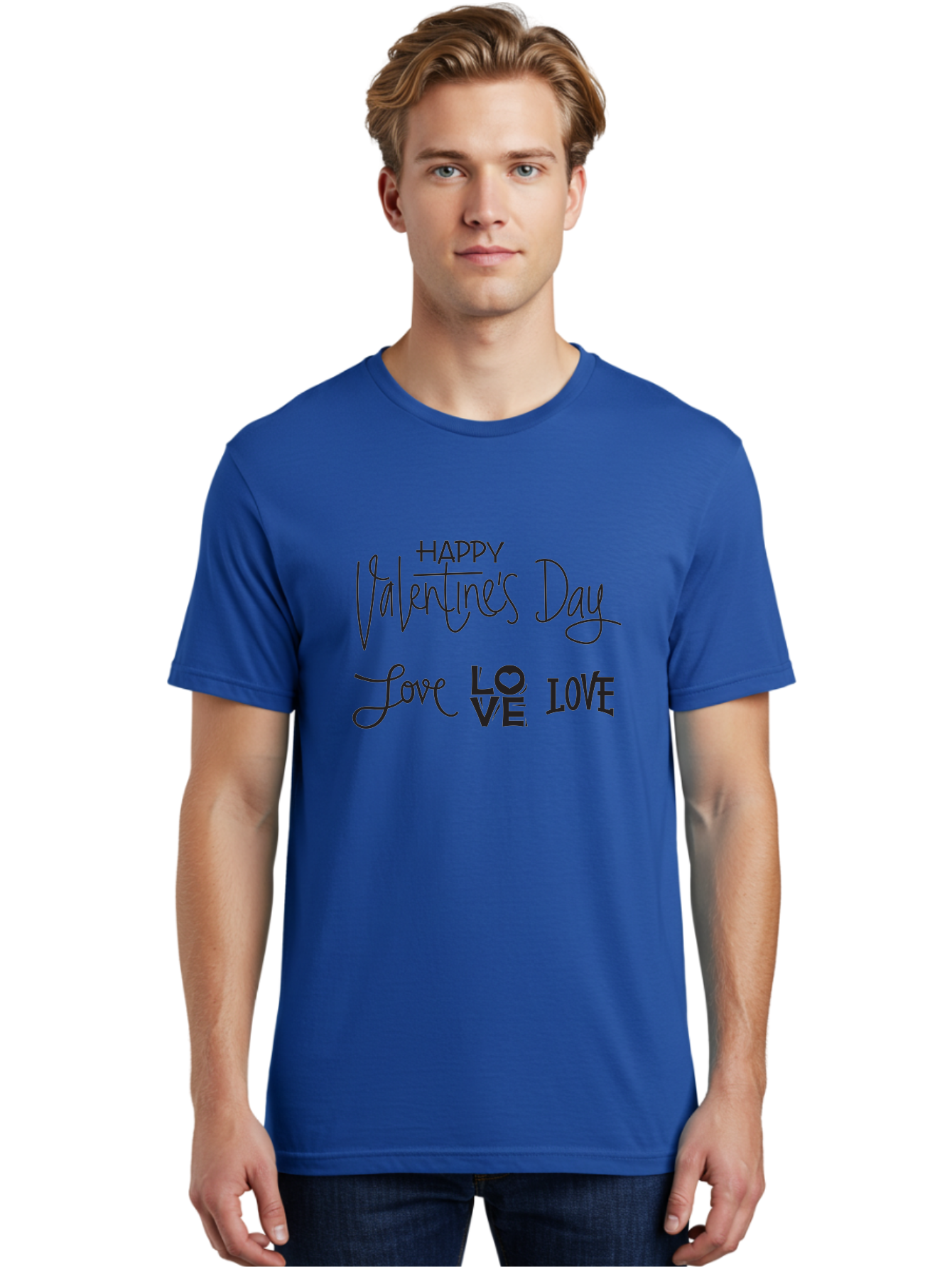 Happy-Valentine-S-Day-1 Men'S Graphic Tee, 100% Cotton, Comfortable Casual Summer Wear, Machine Washable, Happy Valentines Day, Love Messages, Valentines Day Wishes, Love Quotes, Valentines Day Greetings, Romantic Wishes, Love Expression Aab271 4