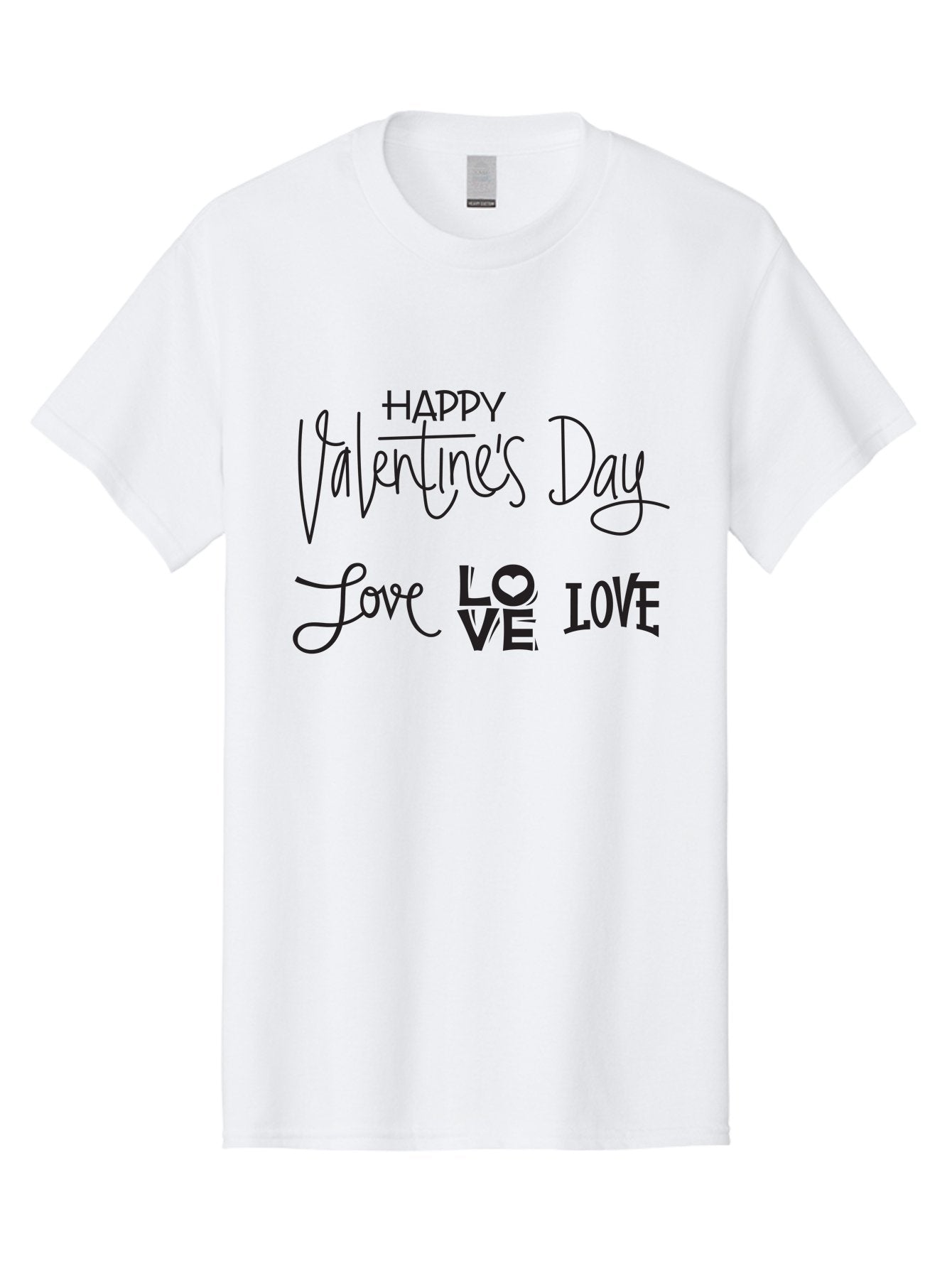 Happy-Valentine-S-Day-1 Men'S Graphic Tee, 100% Cotton, Comfortable Casual Summer Wear, Machine Washable, Happy Valentines Day, Love Messages, Valentines Day Wishes, Love Quotes, Valentines Day Greetings, Romantic Wishes, Love Expression Aab271