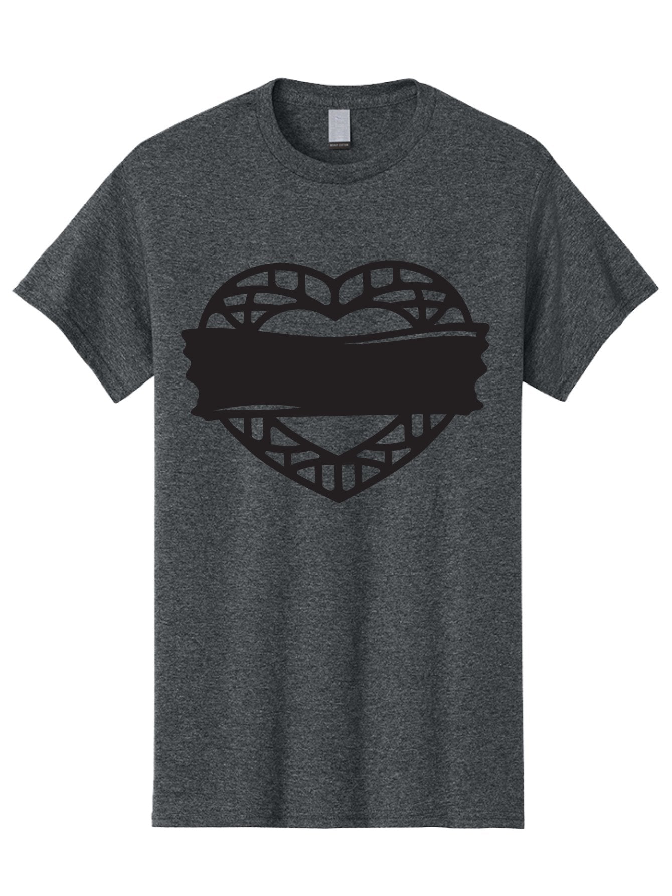 Heart-With-Duct-Tape Men'S Graphic Tee, 100% Cotton, Comfortable Casual Summer Wear, Machine Washable, Heart Shape, Intricate Design, Muzzled Heart, Love Symbol, Decorative Art, Symbolic Representation, Heart Pattern Aab281 4