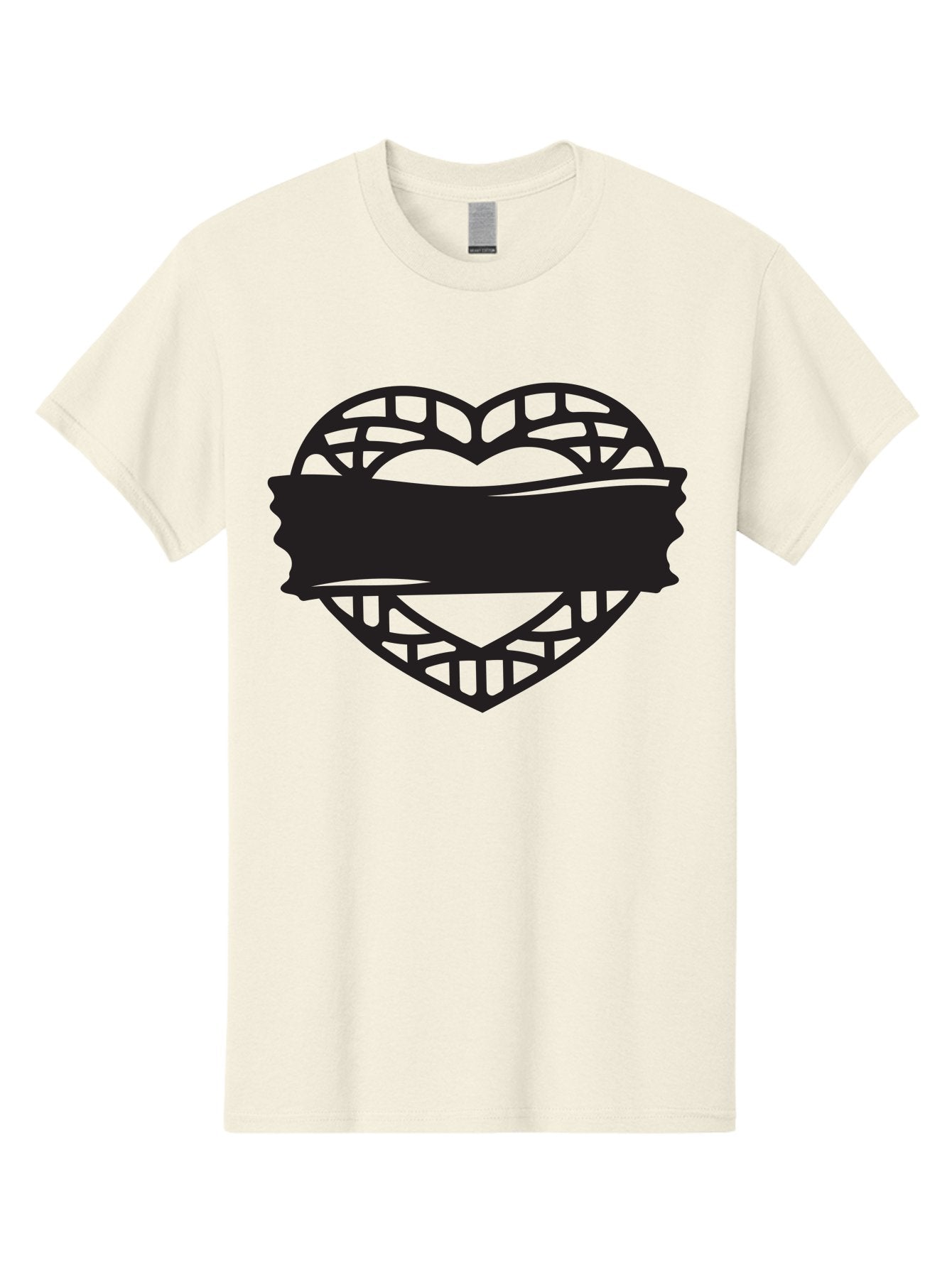Heart-With-Duct-Tape Men'S Graphic Tee, 100% Cotton, Comfortable Casual Summer Wear, Machine Washable, Heart Shape, Intricate Design, Muzzled Heart, Love Symbol, Decorative Art, Symbolic Representation, Heart Pattern Aab281 13