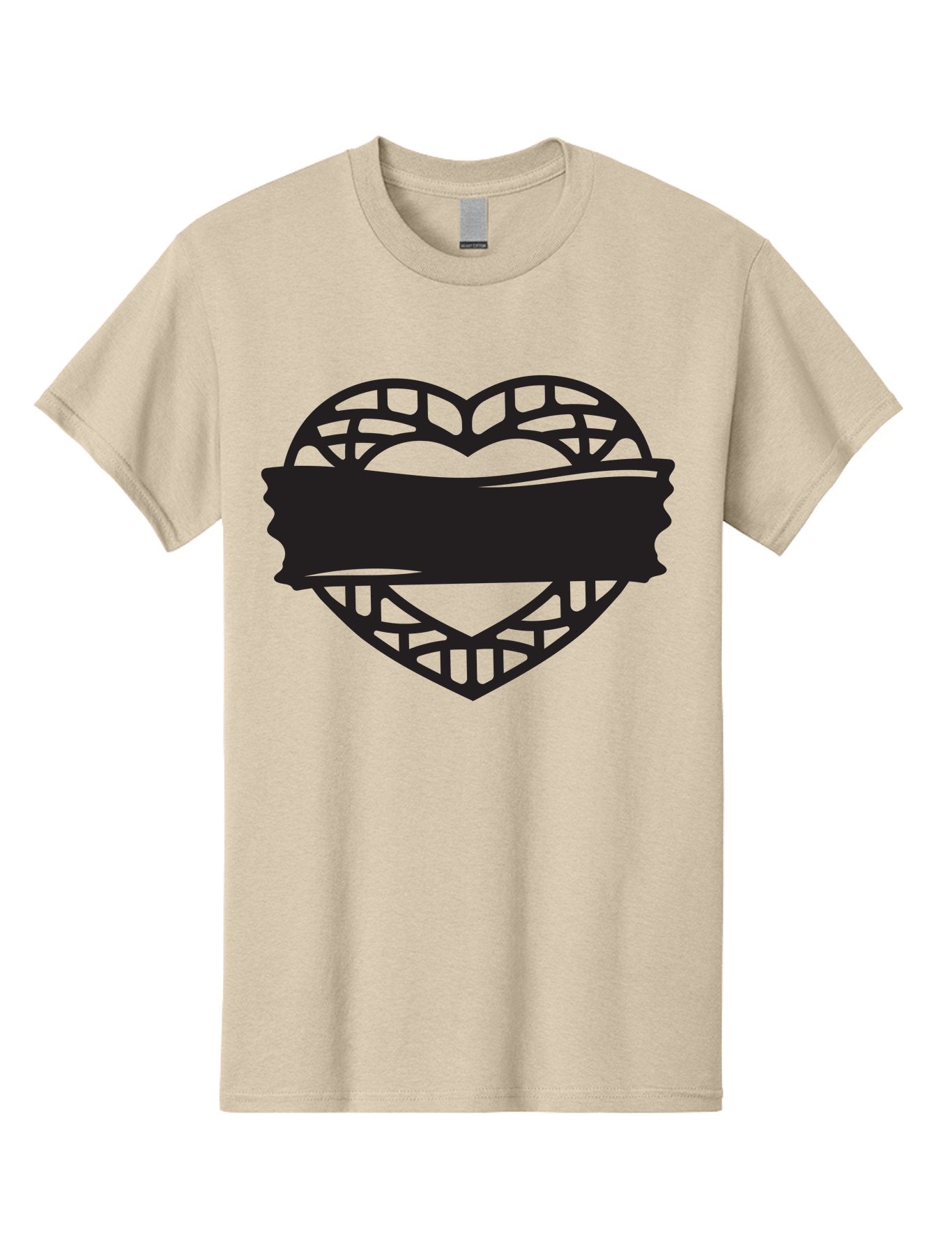 Heart-With-Duct-Tape Men'S Graphic Tee, 100% Cotton, Comfortable Casual Summer Wear, Machine Washable, Heart Shape, Intricate Design, Muzzled Heart, Love Symbol, Decorative Art, Symbolic Representation, Heart Pattern Aab281 12